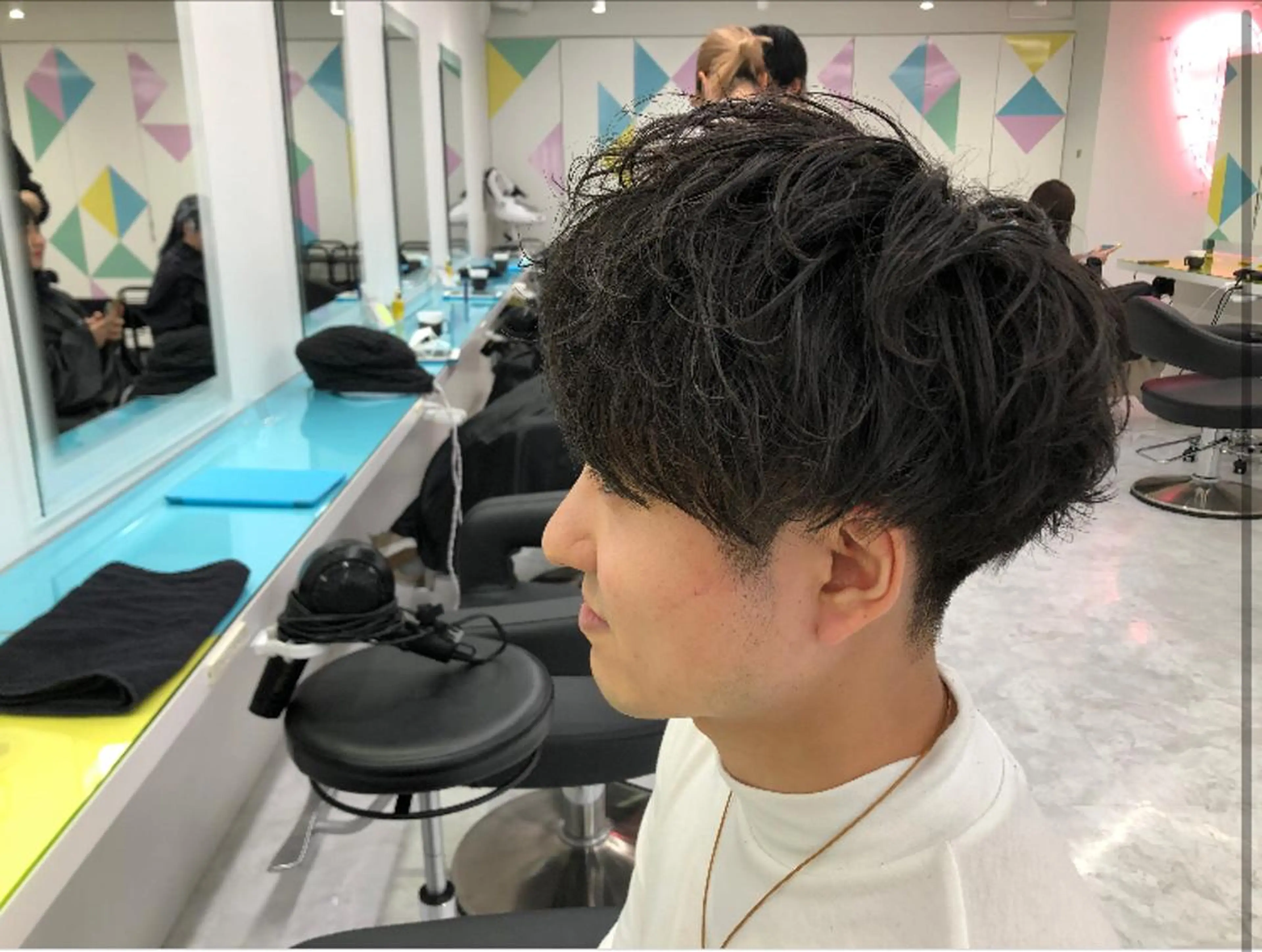 パーマ メンズ BABY 艶髪暗髪ヘア💖達人のヘアスタイル