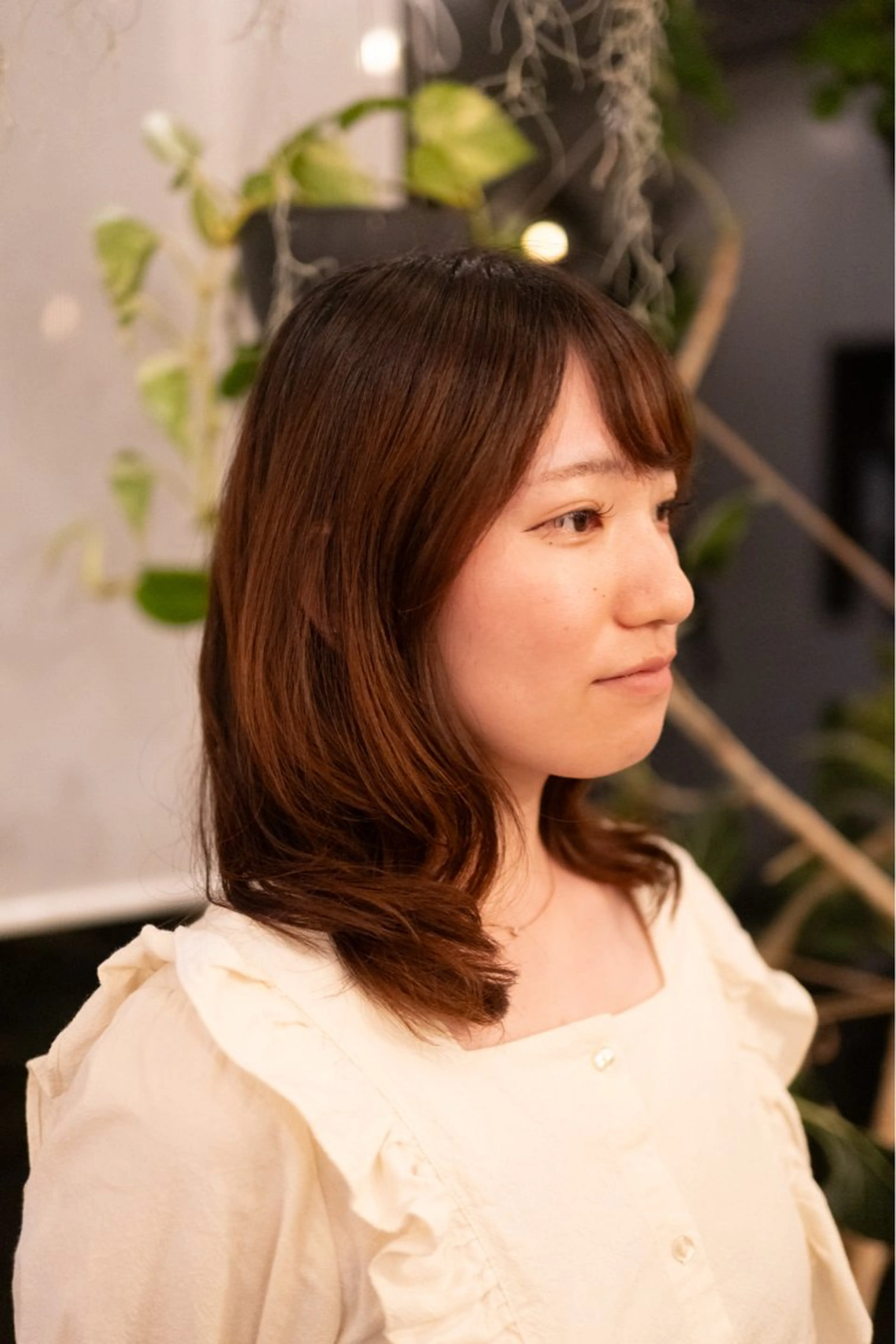 ミディアム パーマ カット パーマ aen parlor所属・💐レイヤー/暖色 /りゅーき💐のヘアスタイル