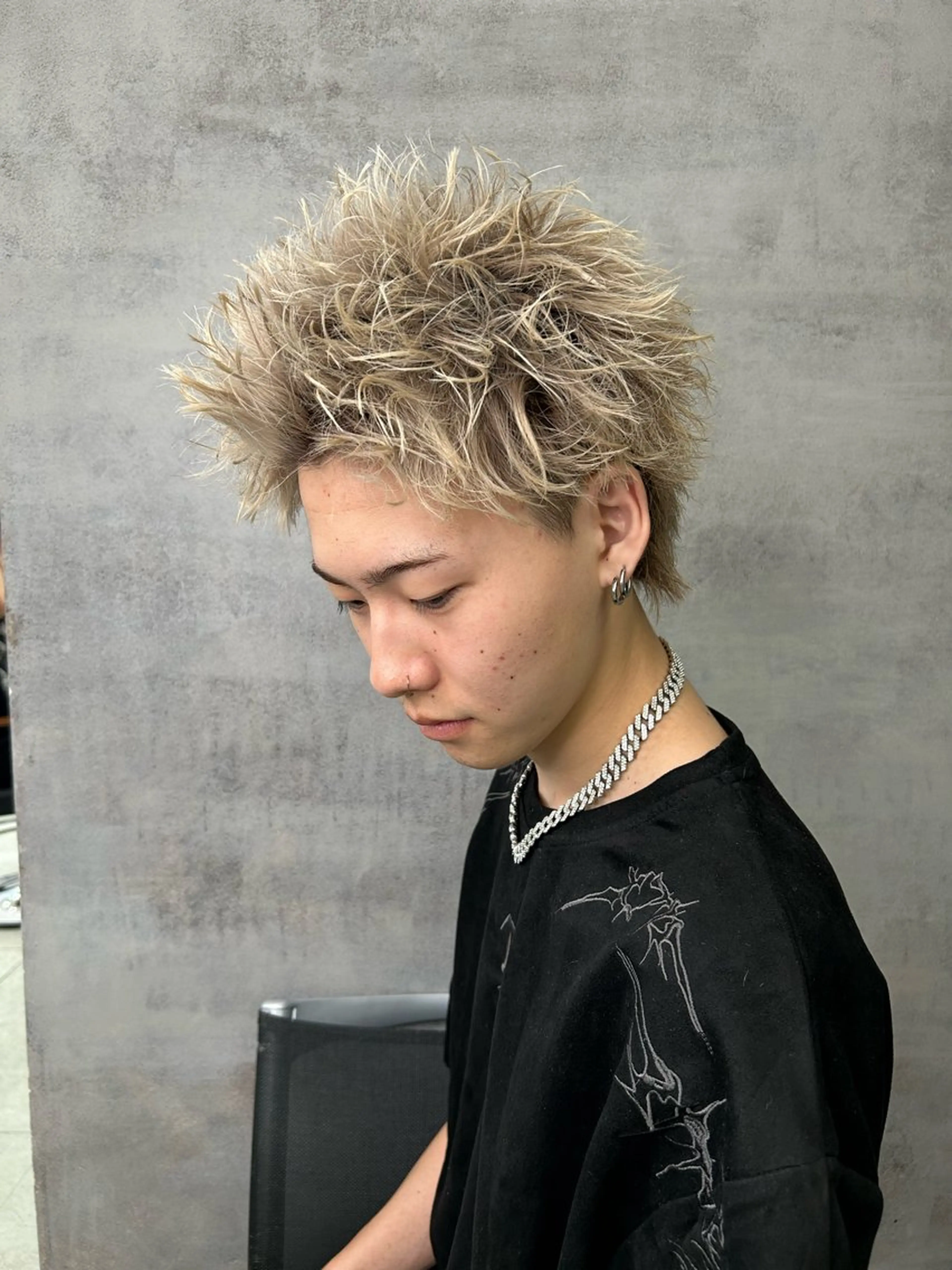 ショート カラー メンズ Aguhair dolce所属・すぐ予約可能⭕️ さかもとゆうきのヘアスタイル