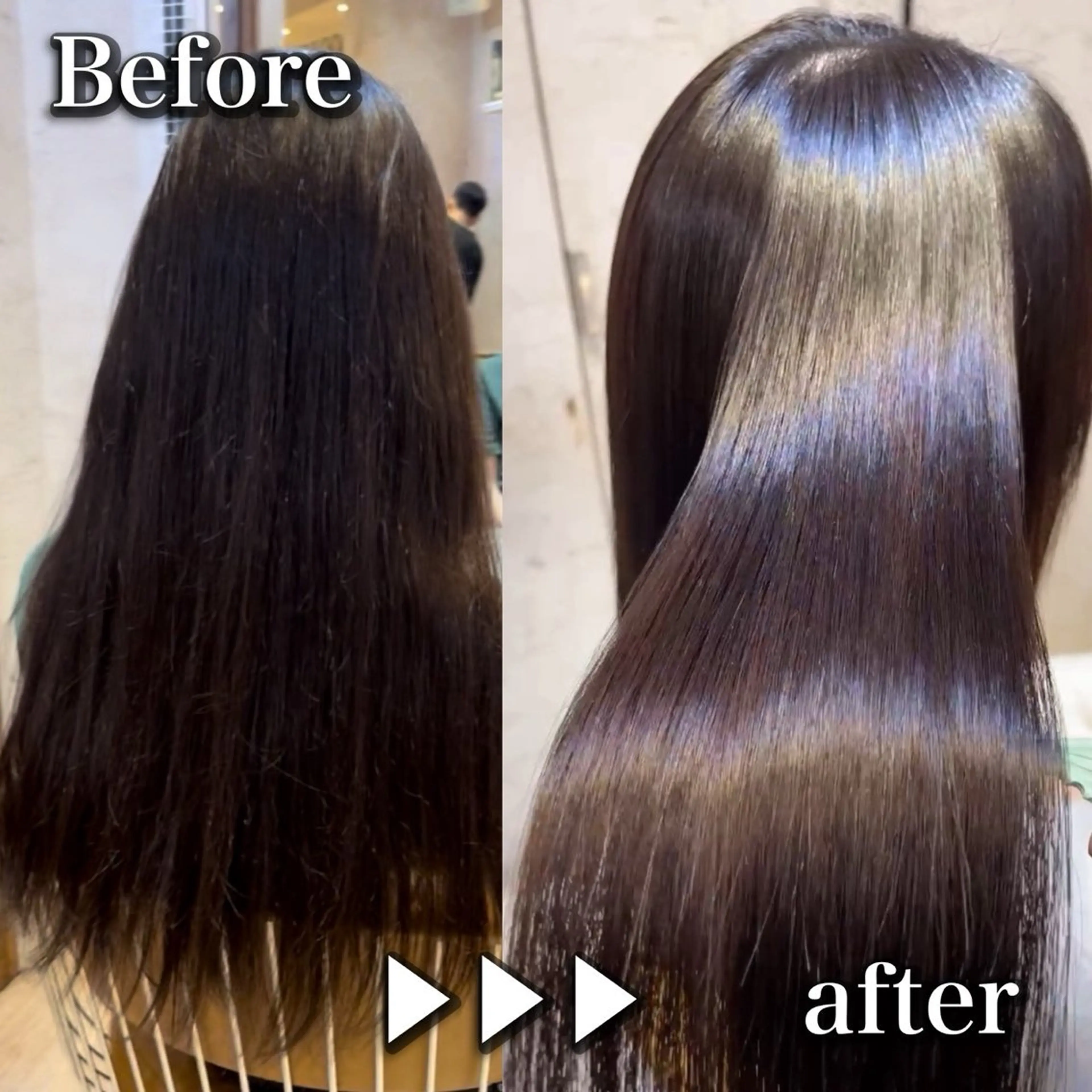 セミロング カット 縮毛矯正 トリートメント Lond roseのヘアスタイル