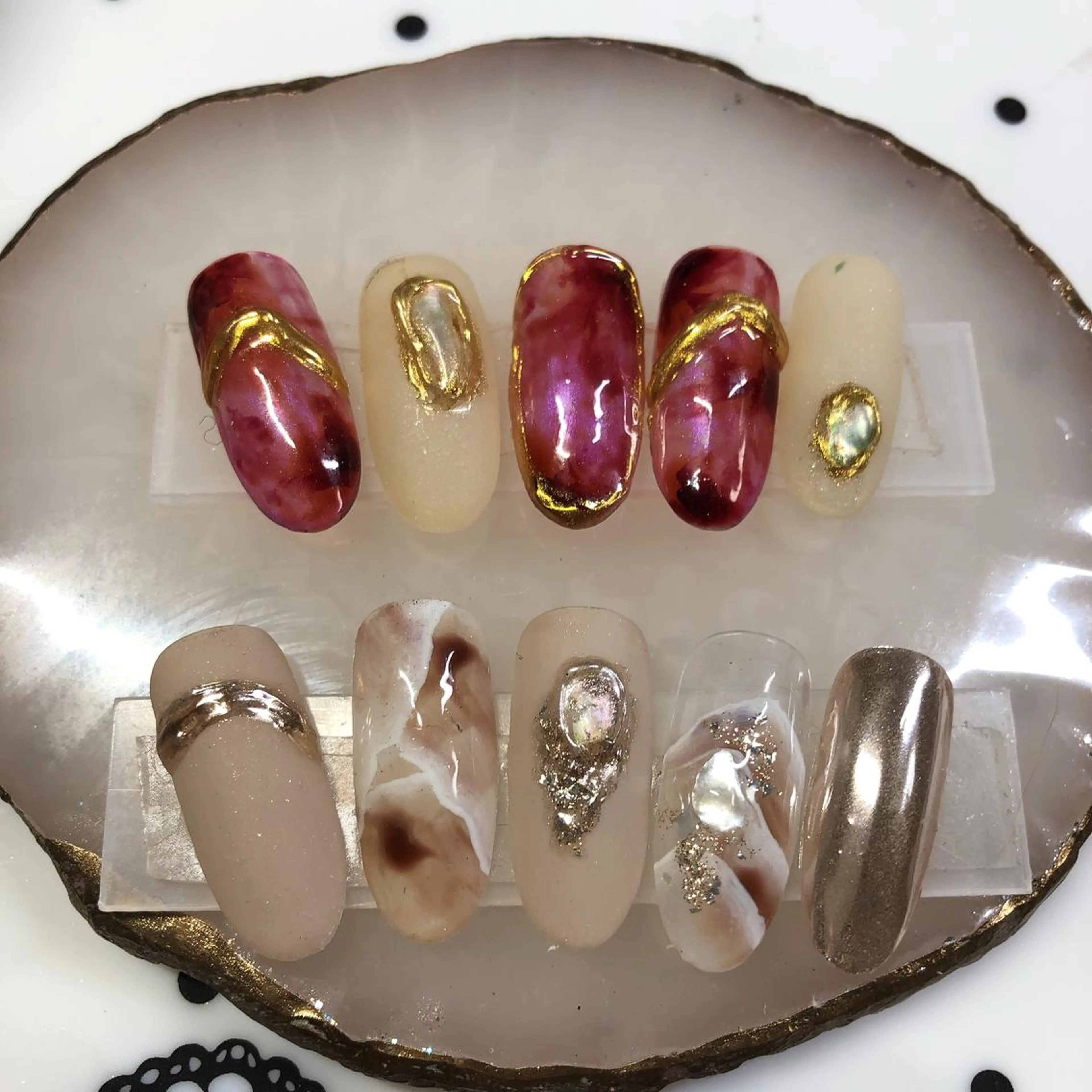 ネイル ニュアンスネイル 奥園 良恵のネイルデザイン