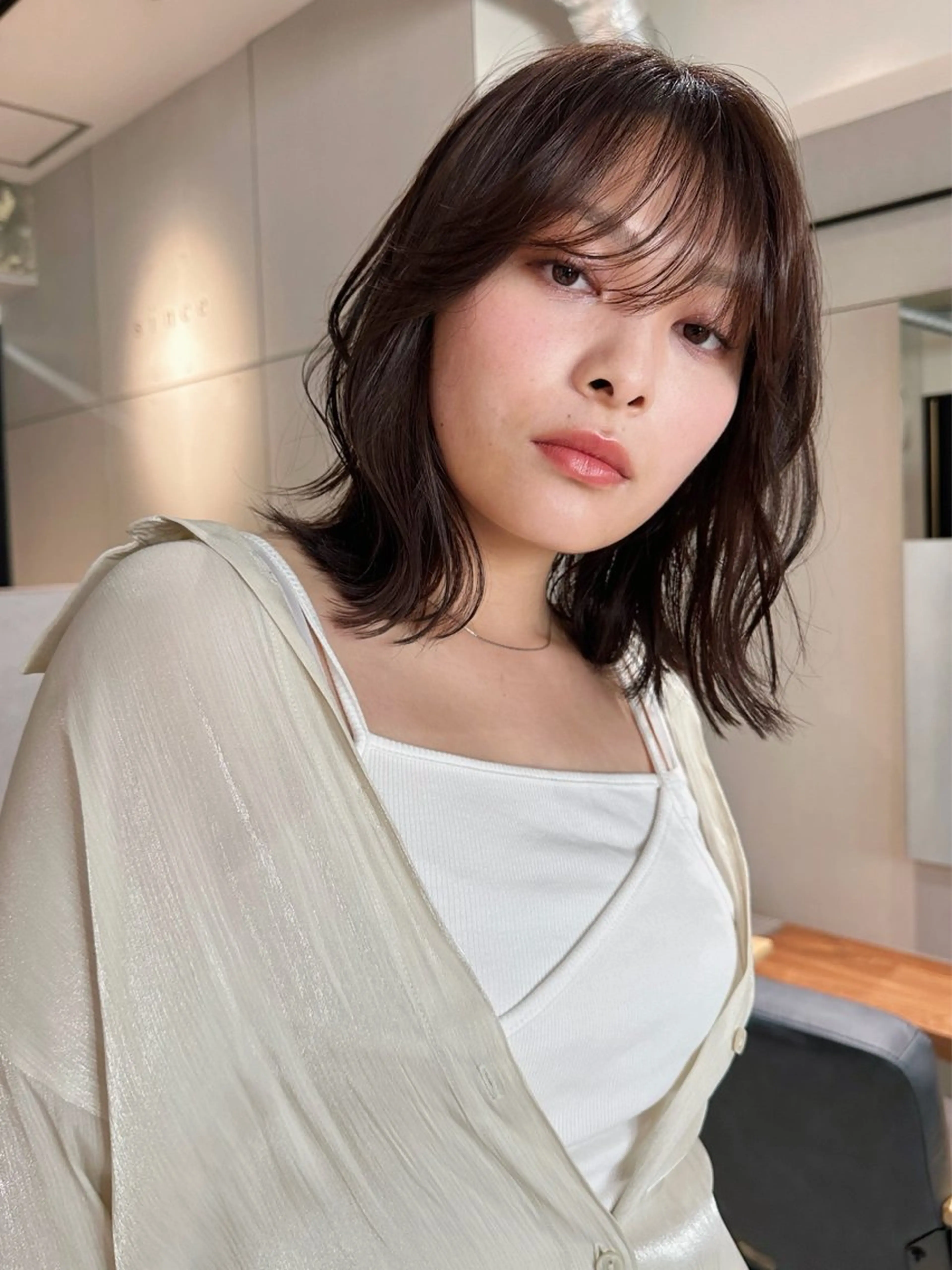 ショート カラー パーマ 🫧小顔×似合わせ× 透明感カラー🫧のヘアスタイル