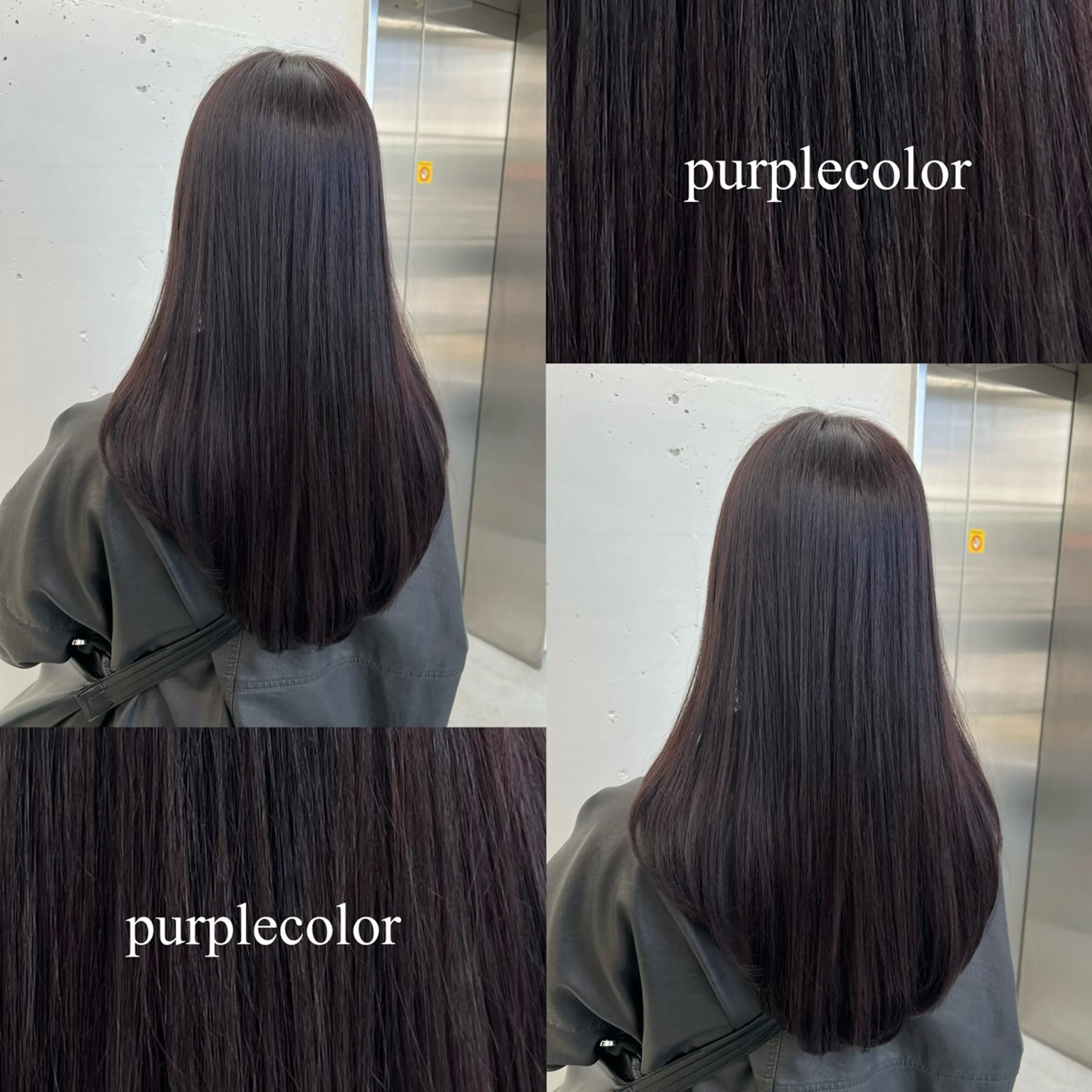 セミロング カラー ブラウンカラー 透明感カラー パープルカラー カット ヘアカラー 🌷︎あすか🌷 JILLSTUDIOのヘアスタイル