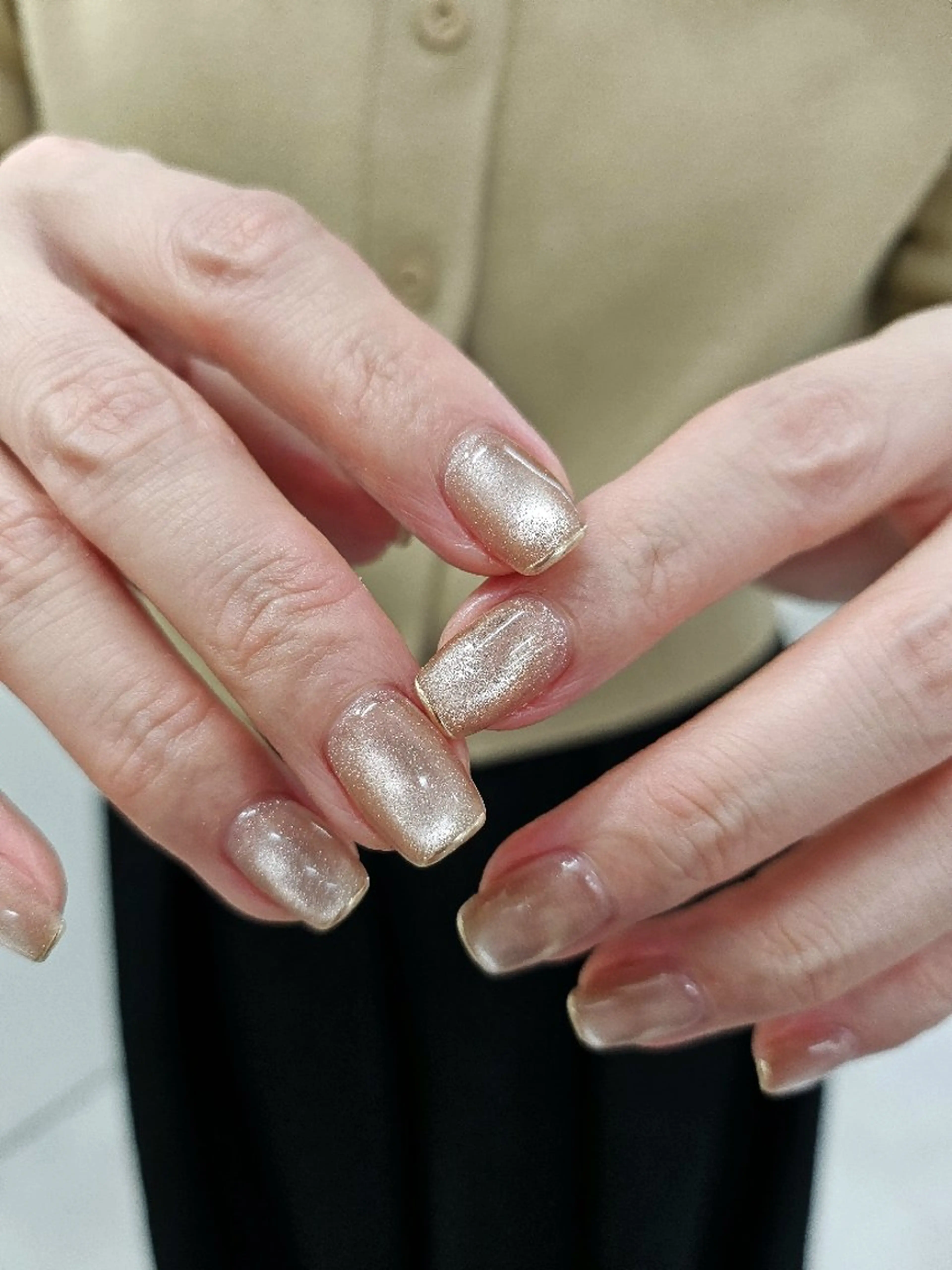 ネイル フレンチネイル ジェルネイル マグネットネイル ニュアンスネイル オフィスネイル ハンドネイル puku nail 🌼kazu🌼のネイルデザイン