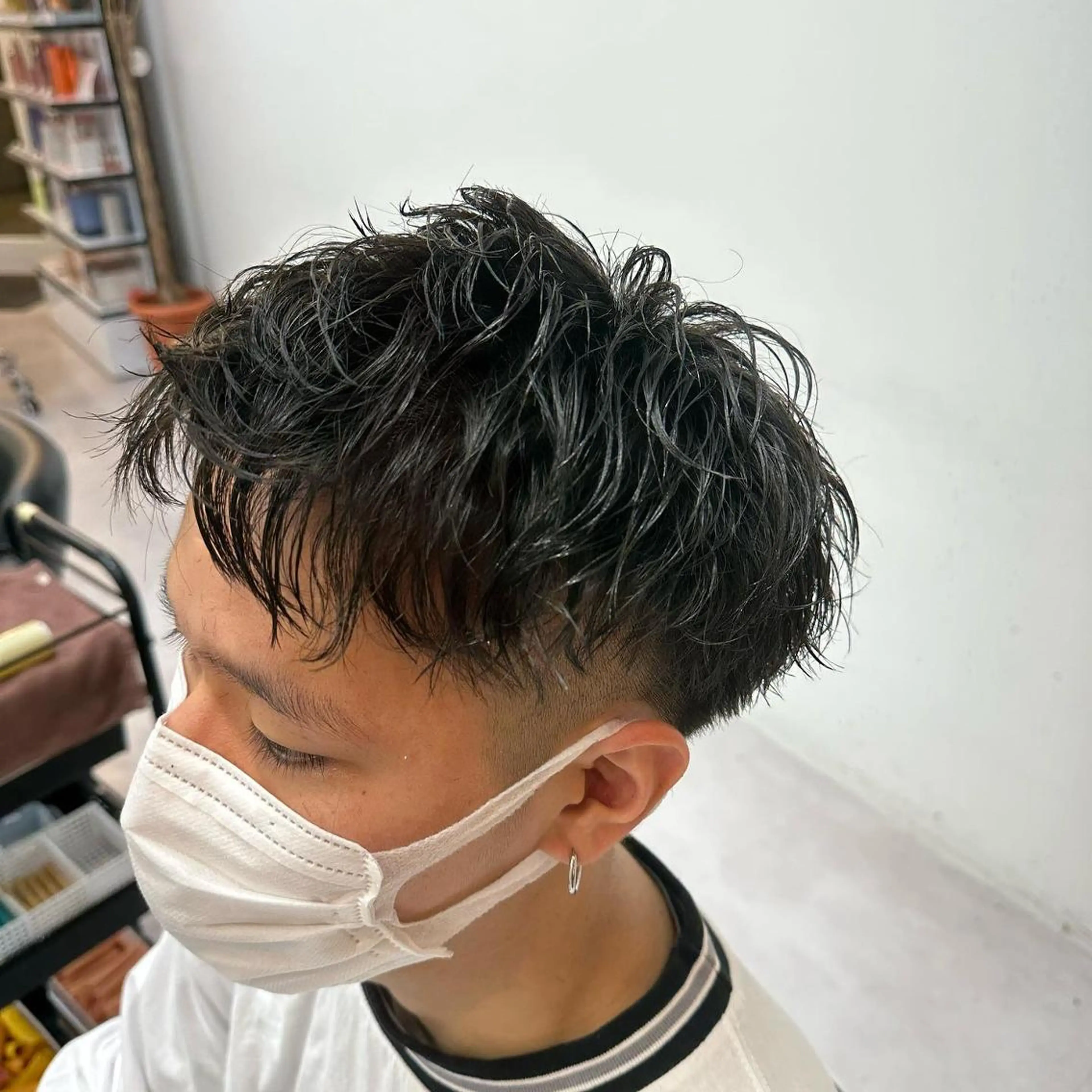 ショート 髪質改善× ハイライト溝江のヘアスタイル