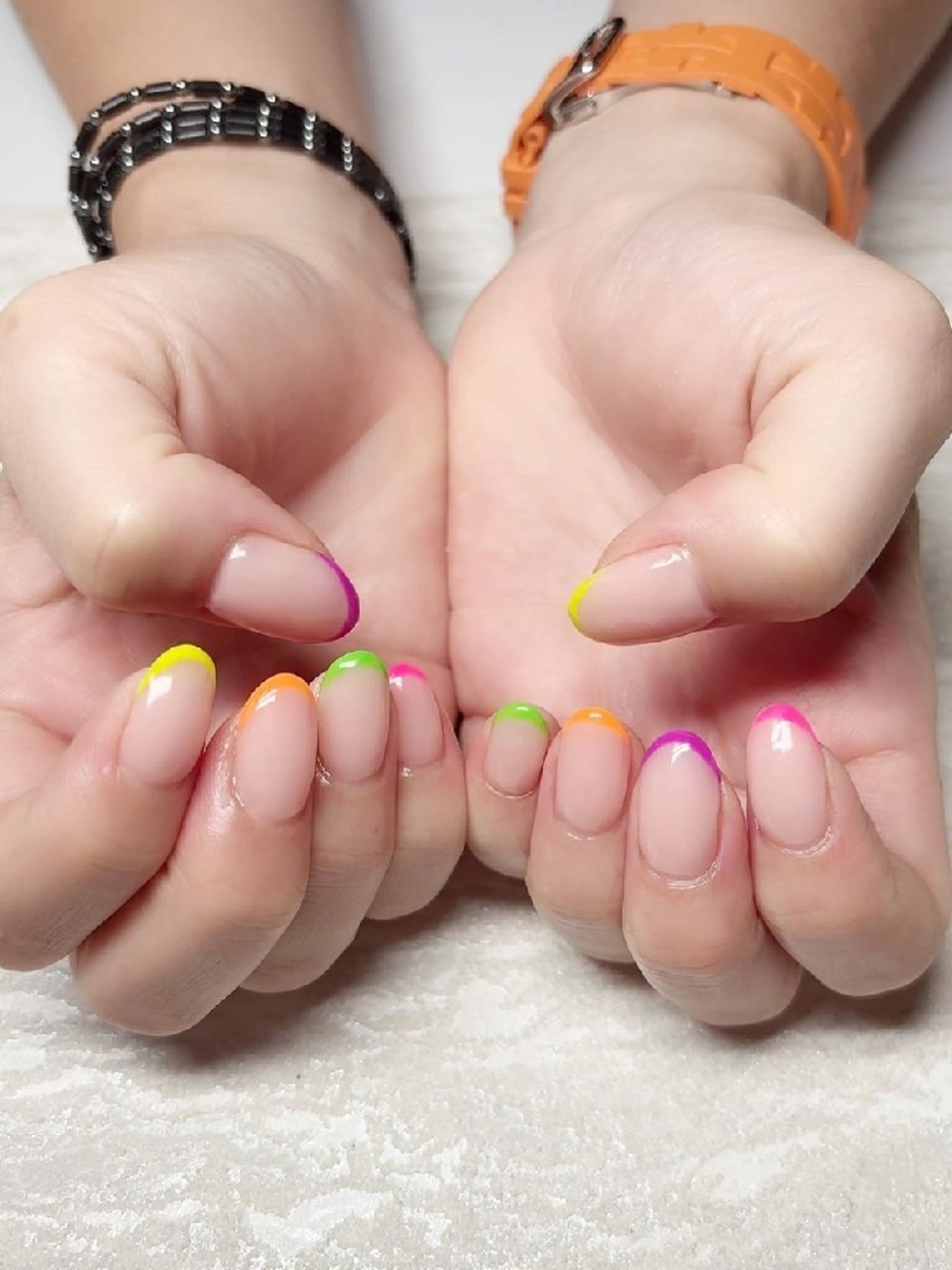 ネイル フラッシュネイル フレンチネイル 韓国ネイル マグネットネイル ニュアンスネイル ハンドネイル JULIE NAILのネイルデザイン