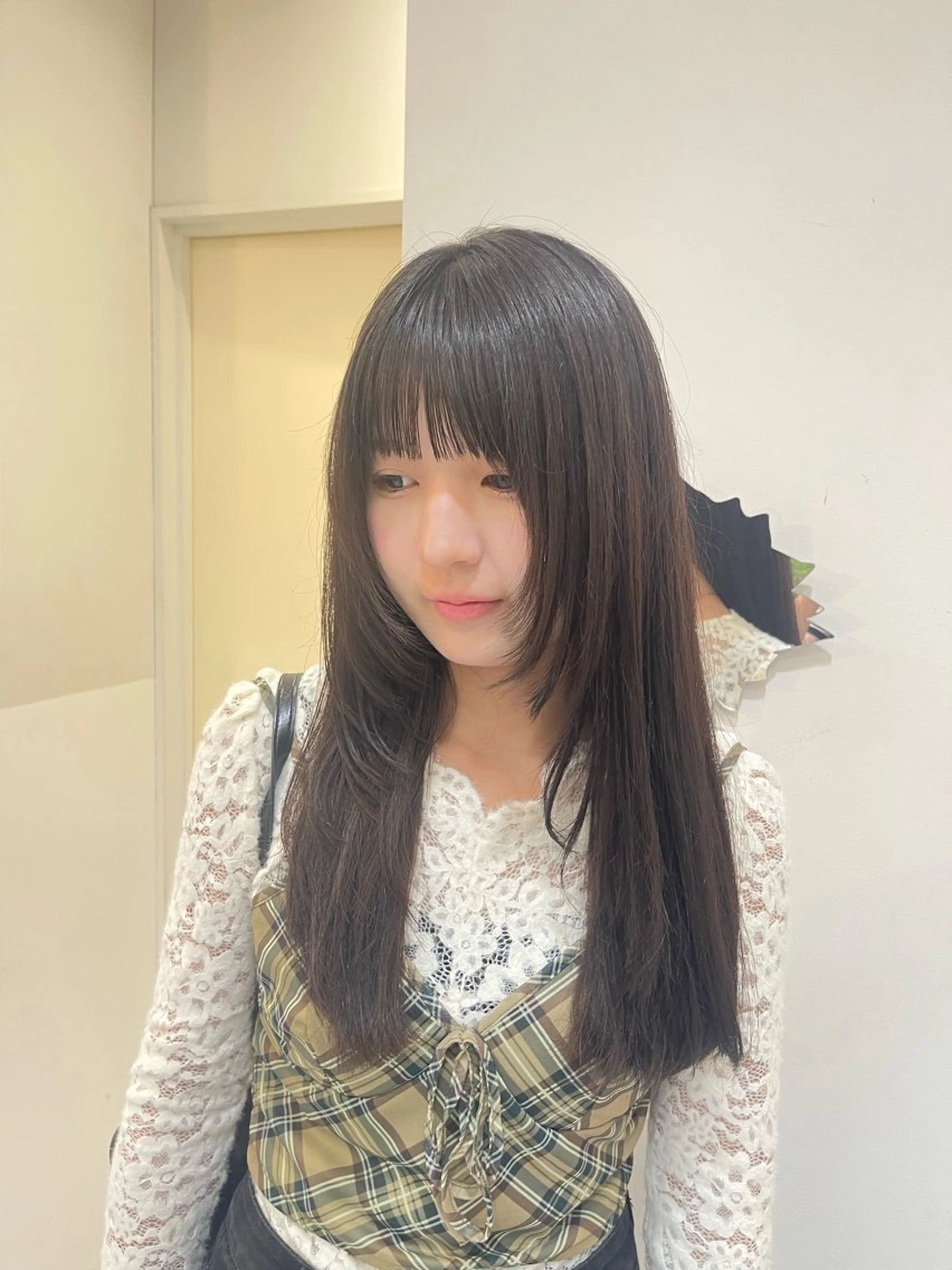 HAIR&MAKE EARTH若葉台店所属・ICHIRI" 艶カラー/縮毛矯正のヘアスタイル