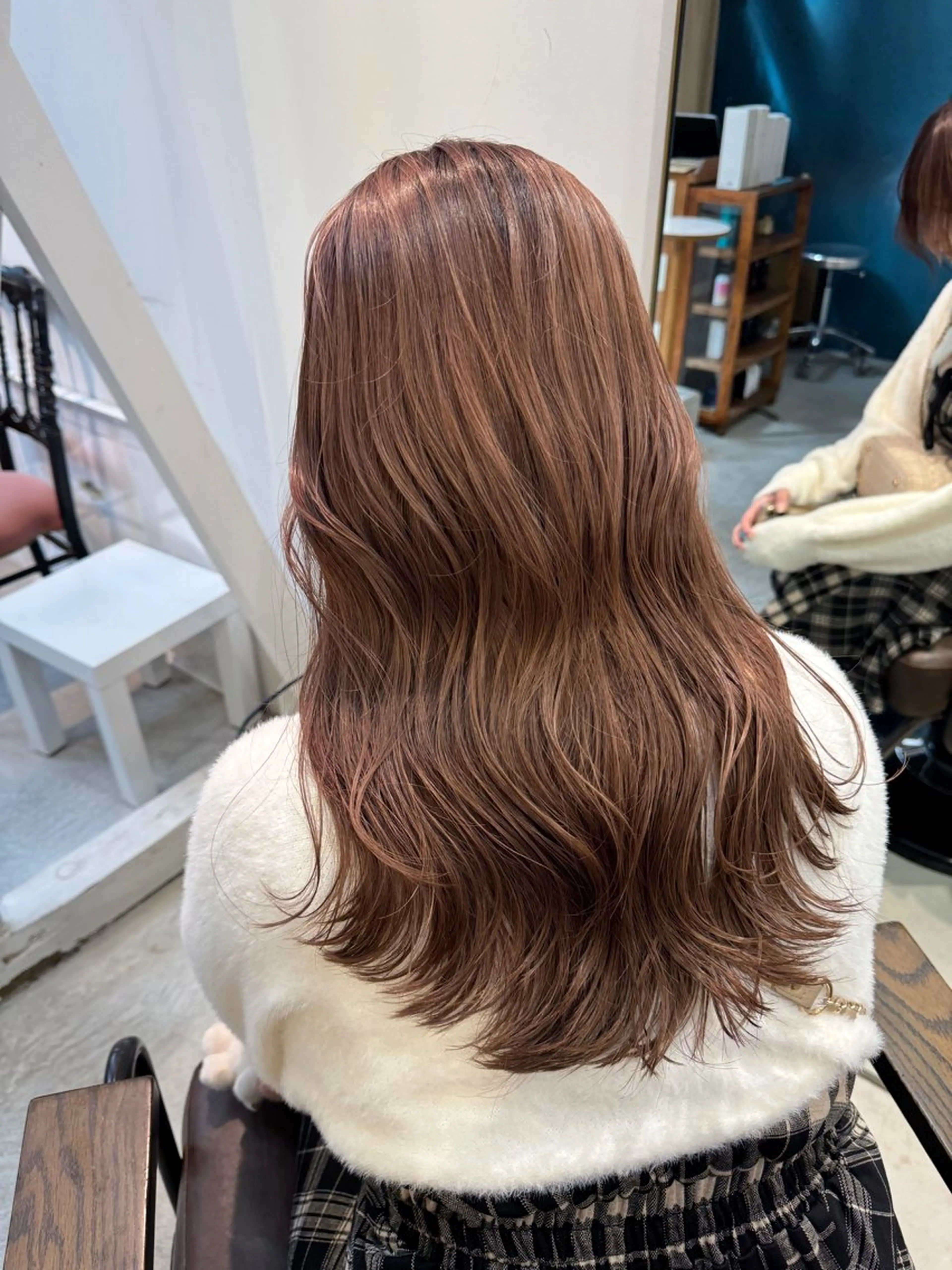 ロング カラー カット ヘアカラー トリートメント 透明感カラー/ハイト ーン/メイク/umiのヘアスタイル