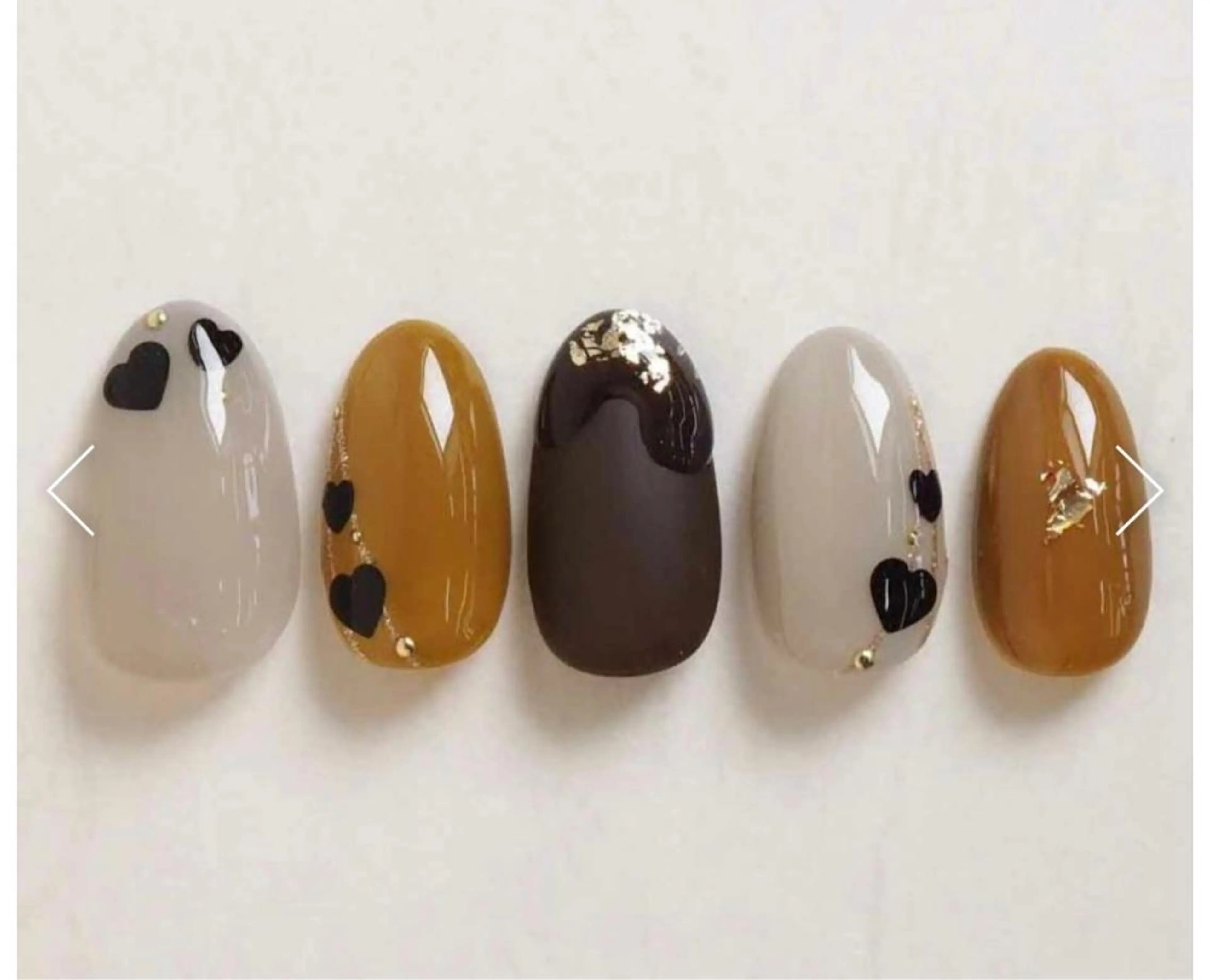 カラー ネイル UniqueNail 長さだし専門店のネイルデザイン