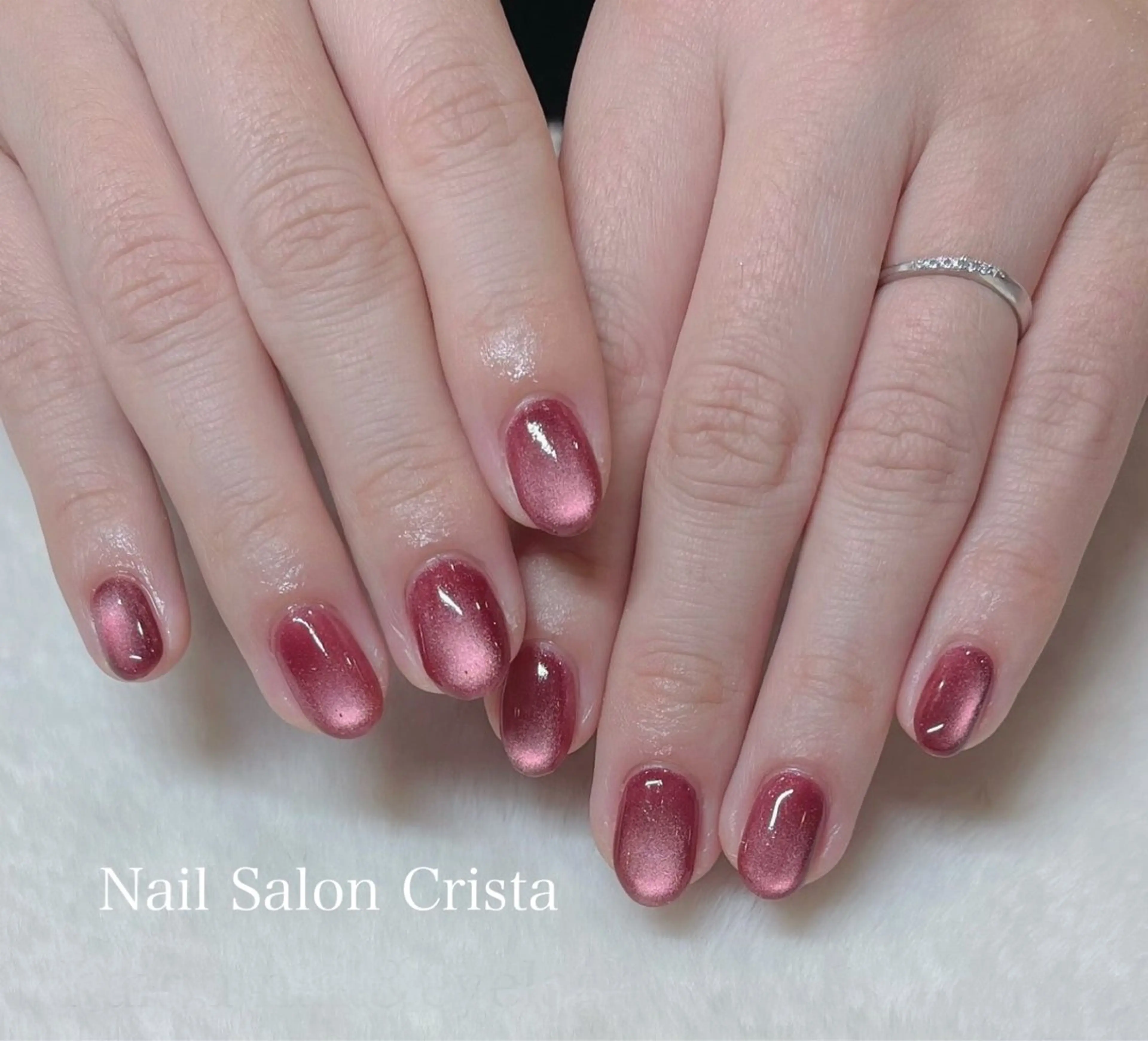 ネイル ジェルネイル パラジェル 赤色 ハンドネイル NAILSALON CRISTA所属・🤍CRISTA yui🤍のネイルデザイン