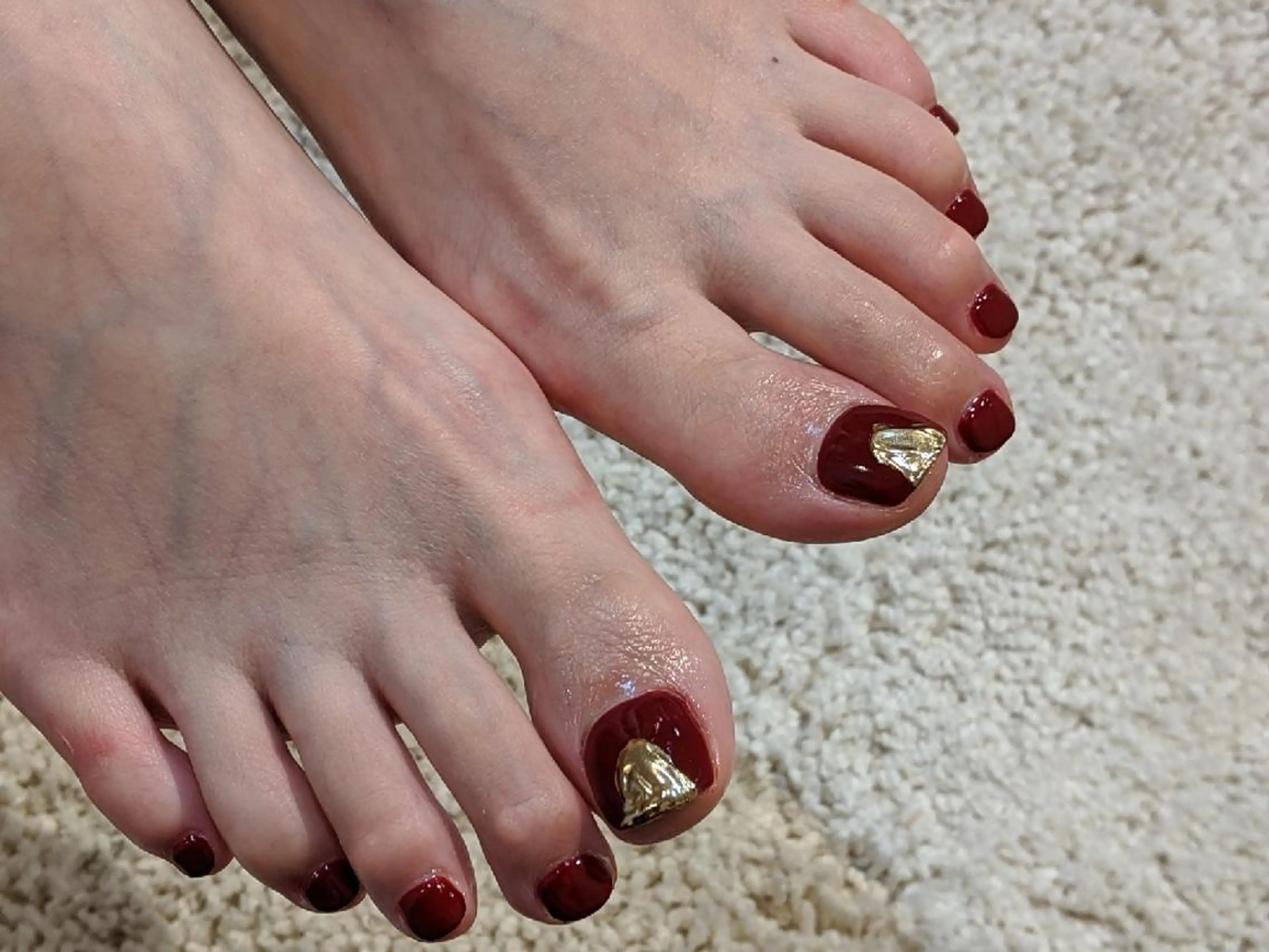 【🌟オフ込🌟】💅親指ワンポイント👣フットネイル¥5830（🚋国際センター/名古屋/名駅/ユニモール🚎）の写真