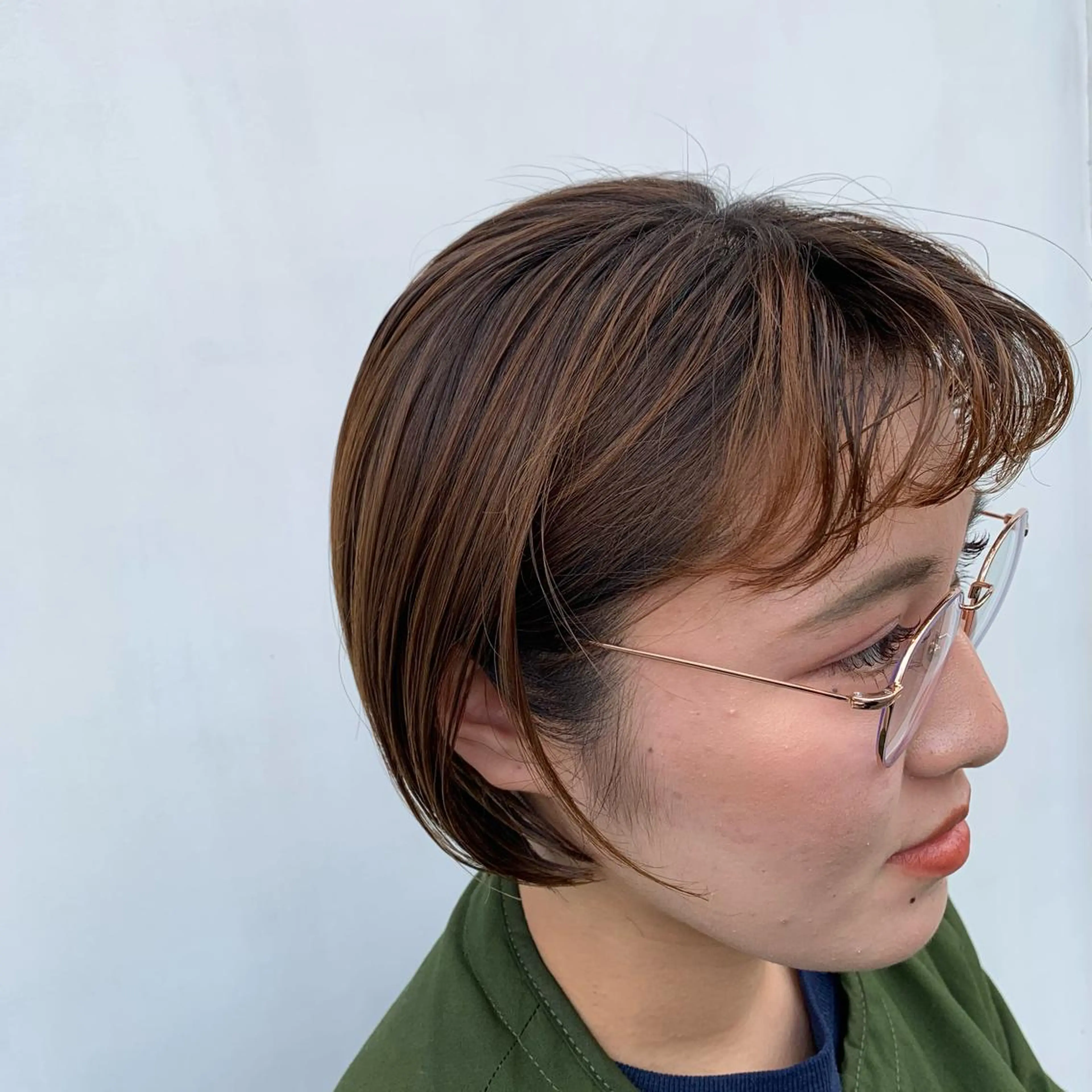 ミディアム カット パーマ ショートスタイル /tomo.のヘアスタイル