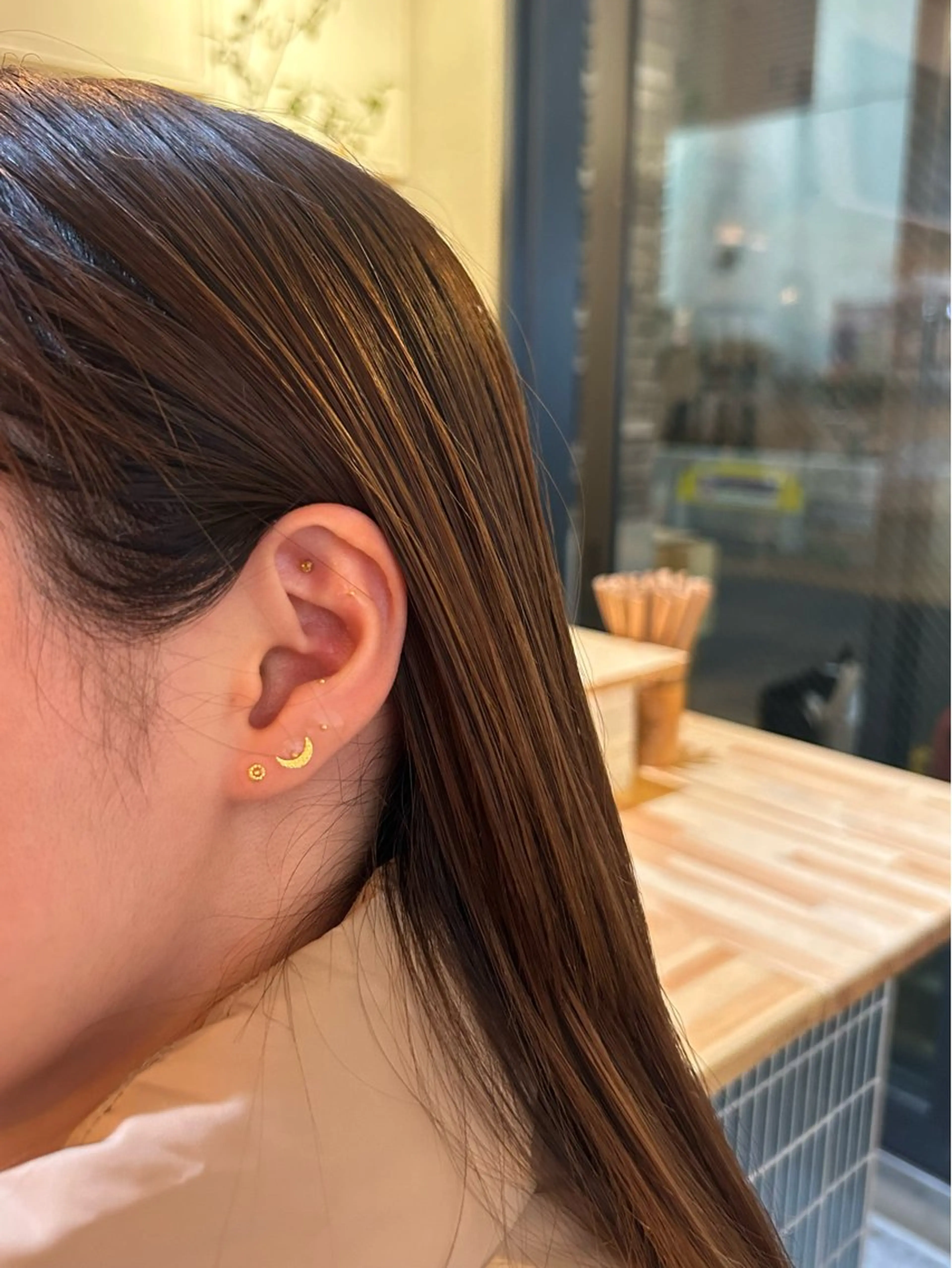 耳つぼジュエリー シンプル (両耳12粒)の写真