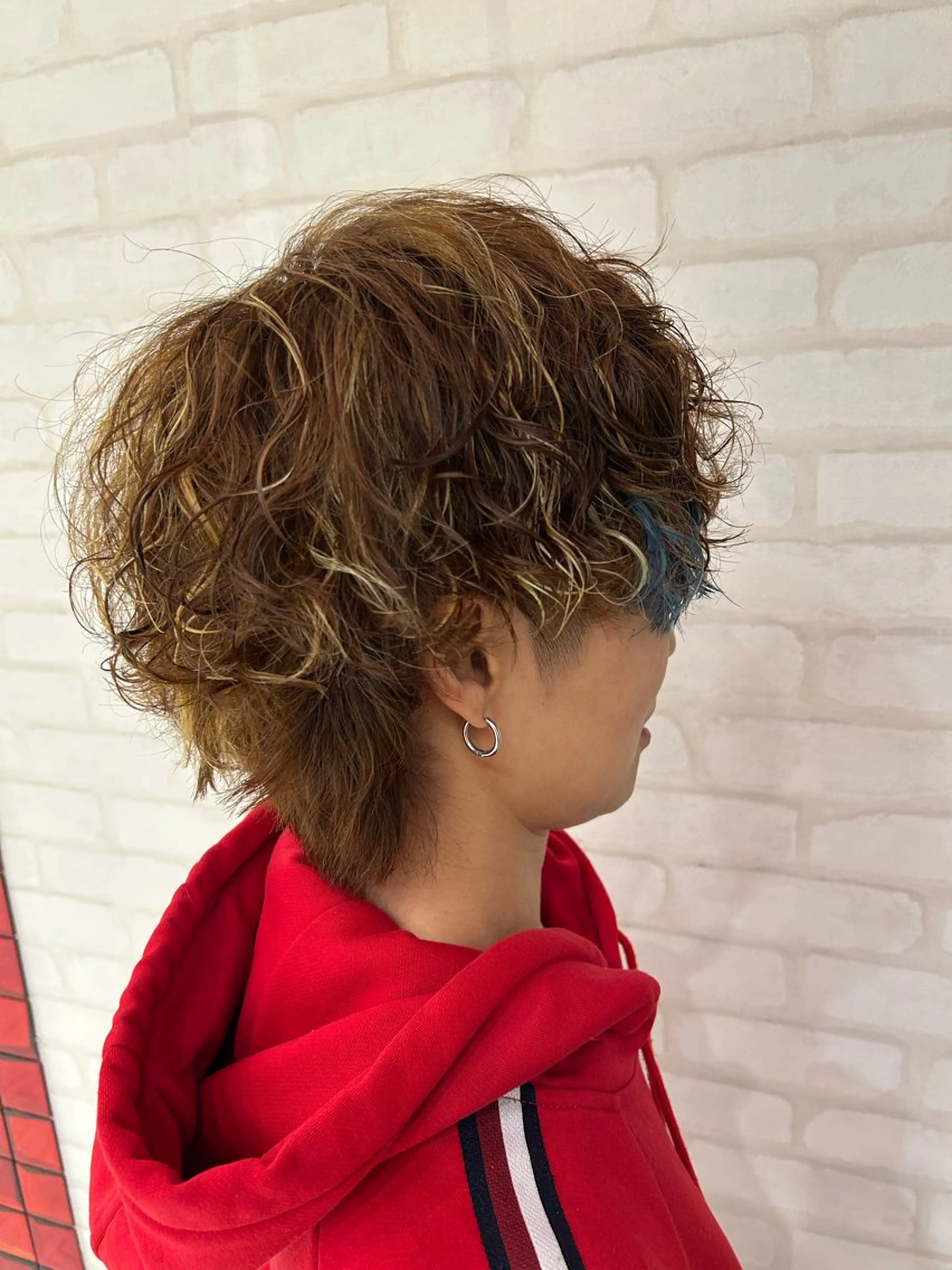 ショート カラー パーマ 中川 拓弥のヘアスタイル