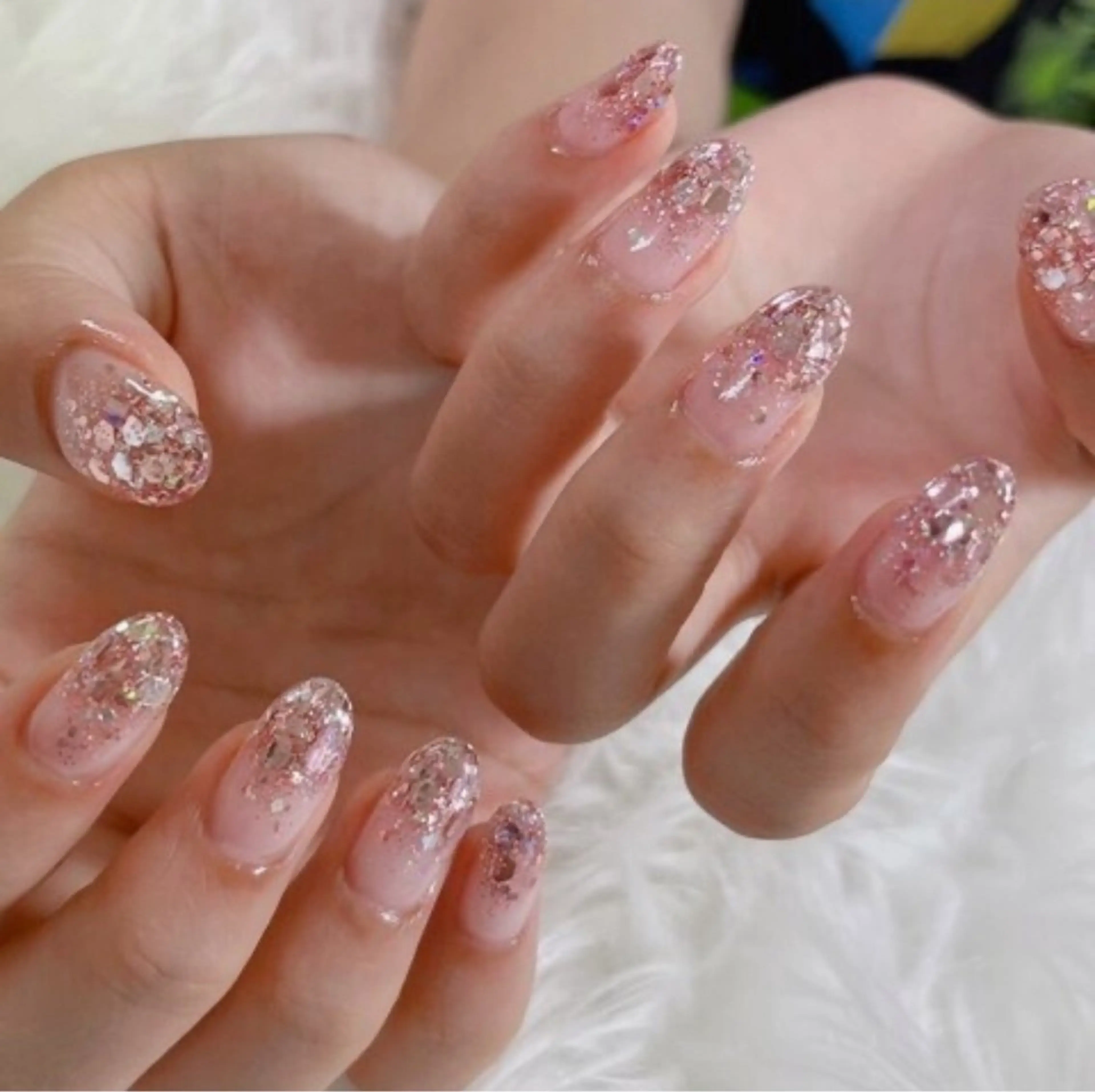 ハンドジェルネイルワンカラーorラメグラ ¥2980の写真