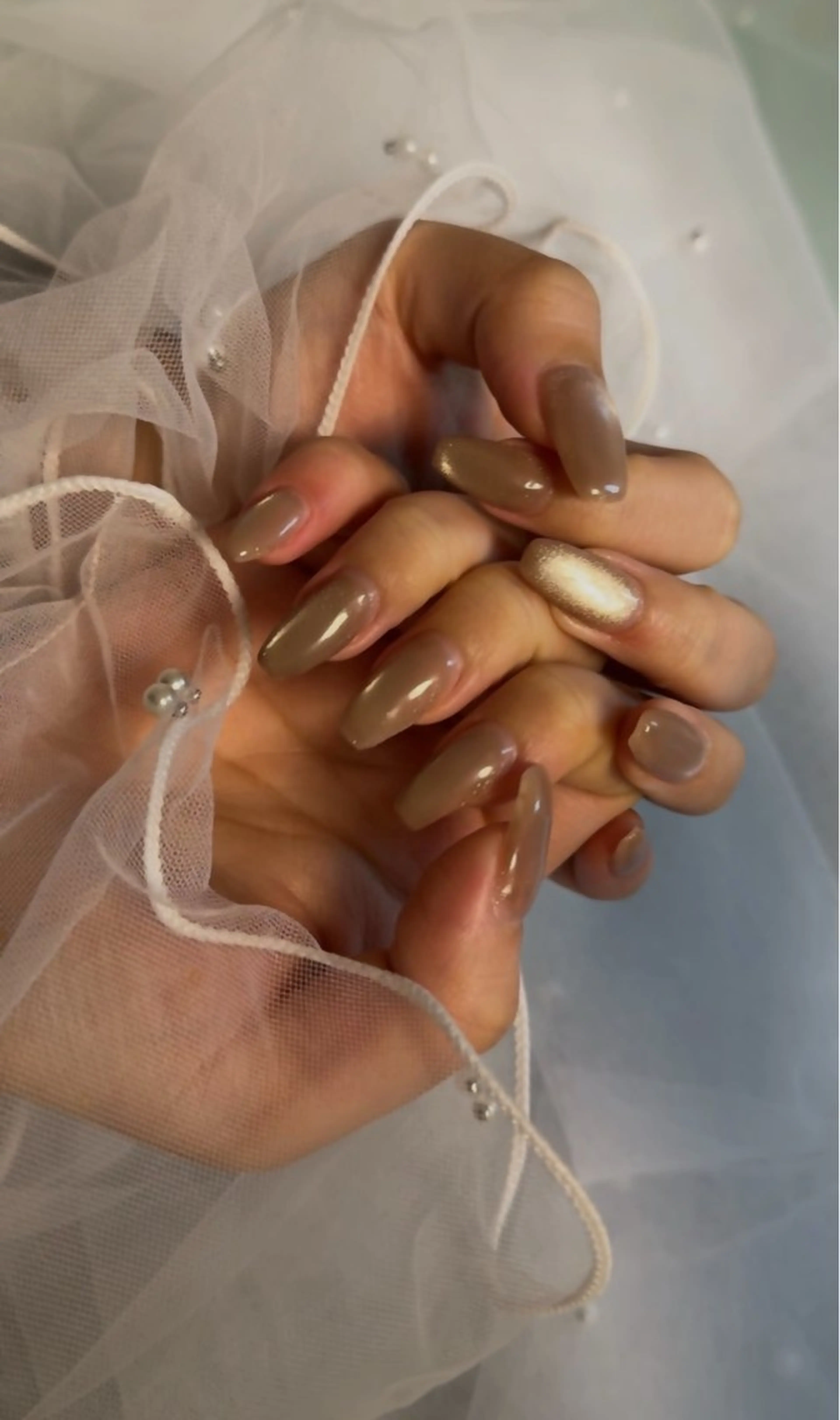 ネイル マグネットネイル ワンカラーネイル Silk ＆.のネイルデザイン