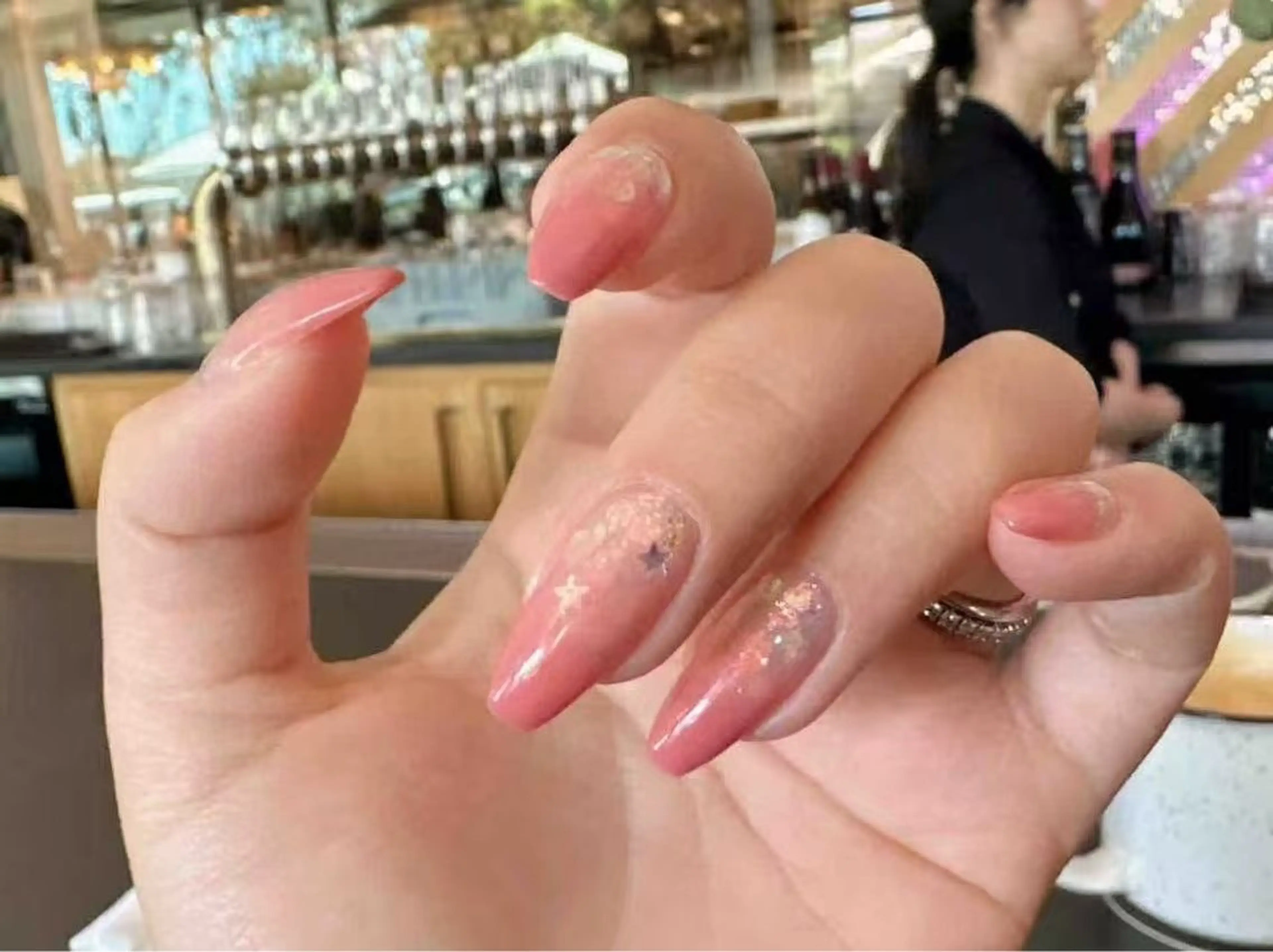 ネイル オーロラネイル フラワーネイル フットネイル フレンチネイル ジェルネイル ハンドネイル BabyYouMi ねねのネイルデザイン