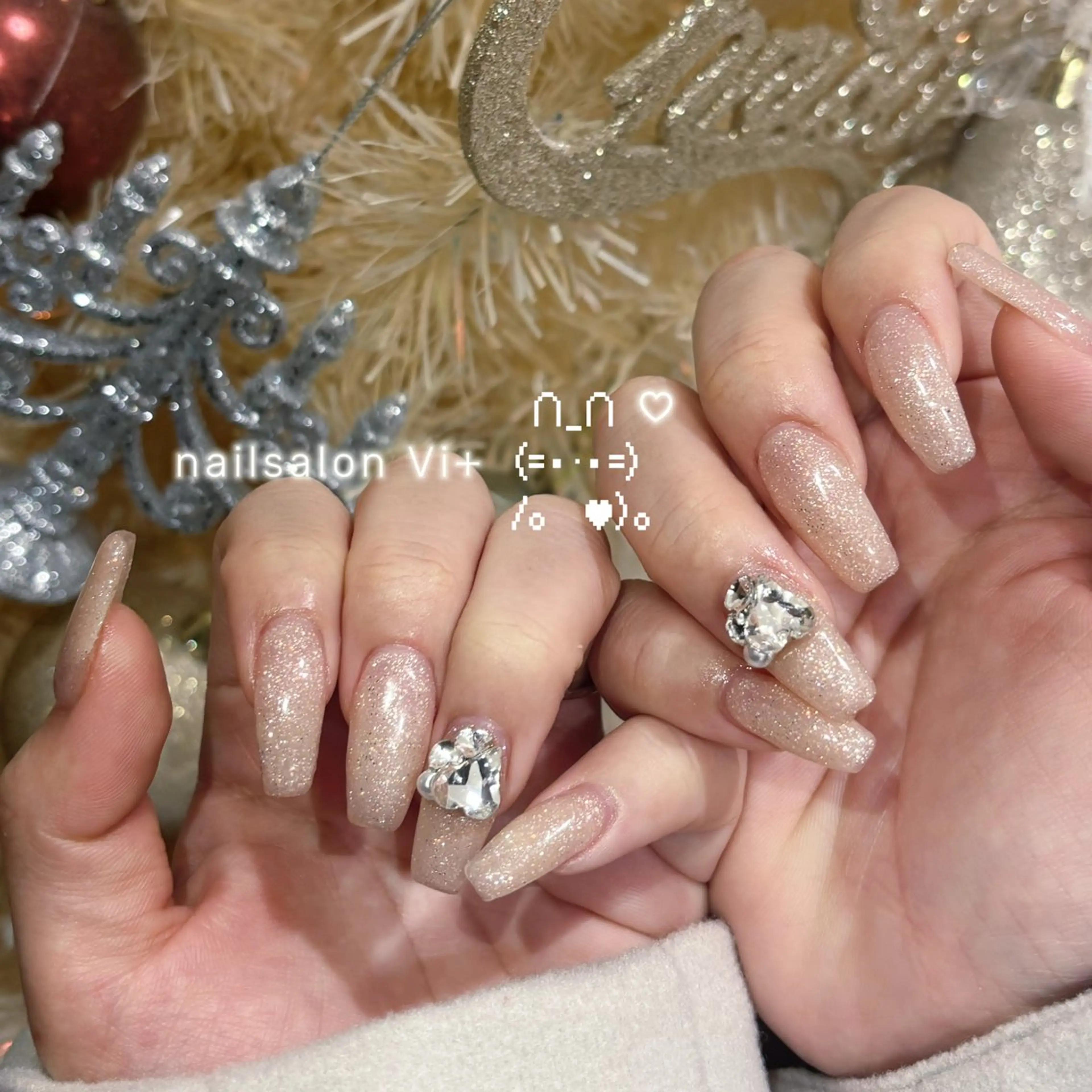 【平日限定17時迄⭐️】パーツ付き10本長さ出しチップスカルプ💫ワンカラー/グラデーションコースの写真