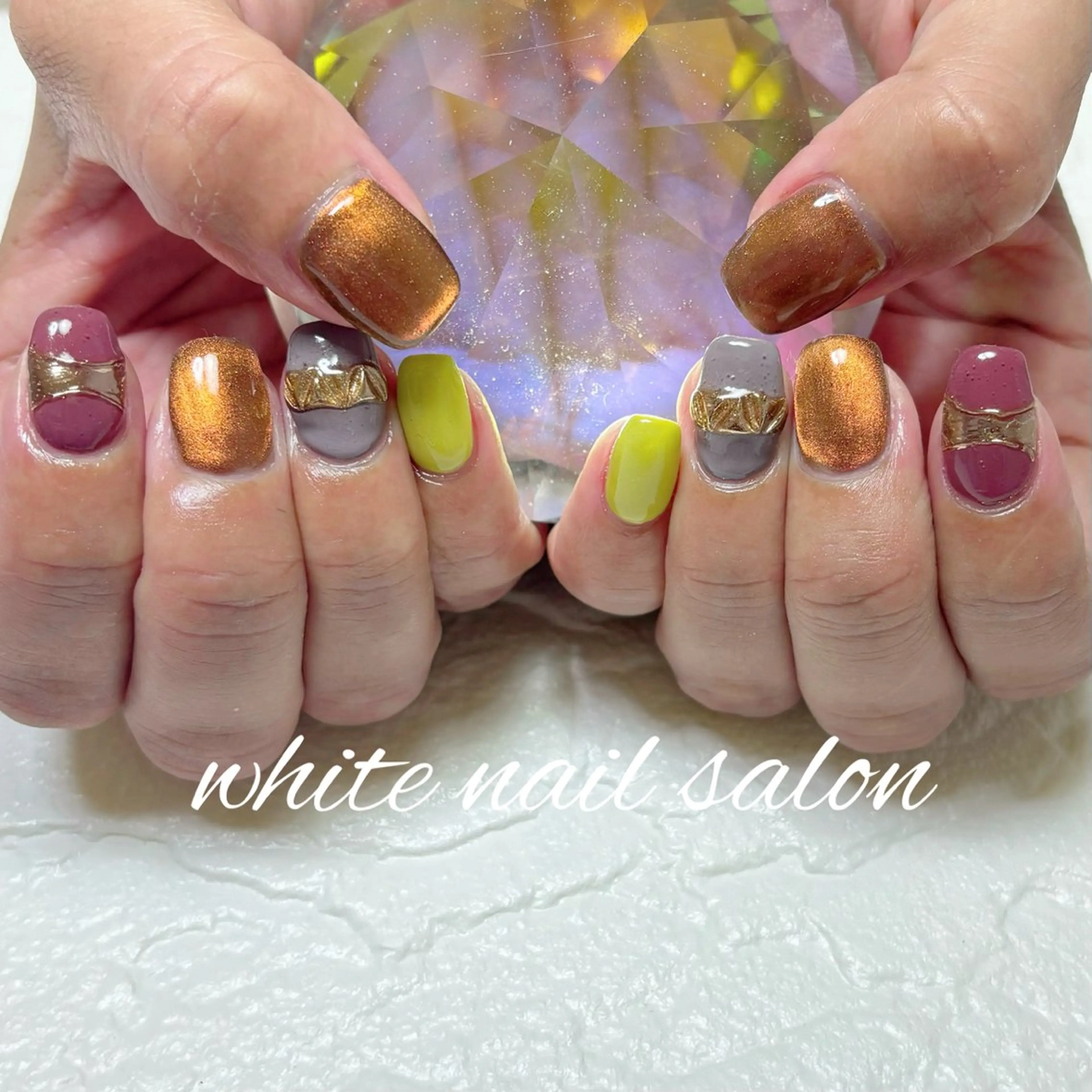 ネイル フットネイル ハンドネイル white nail salonのネイルデザイン