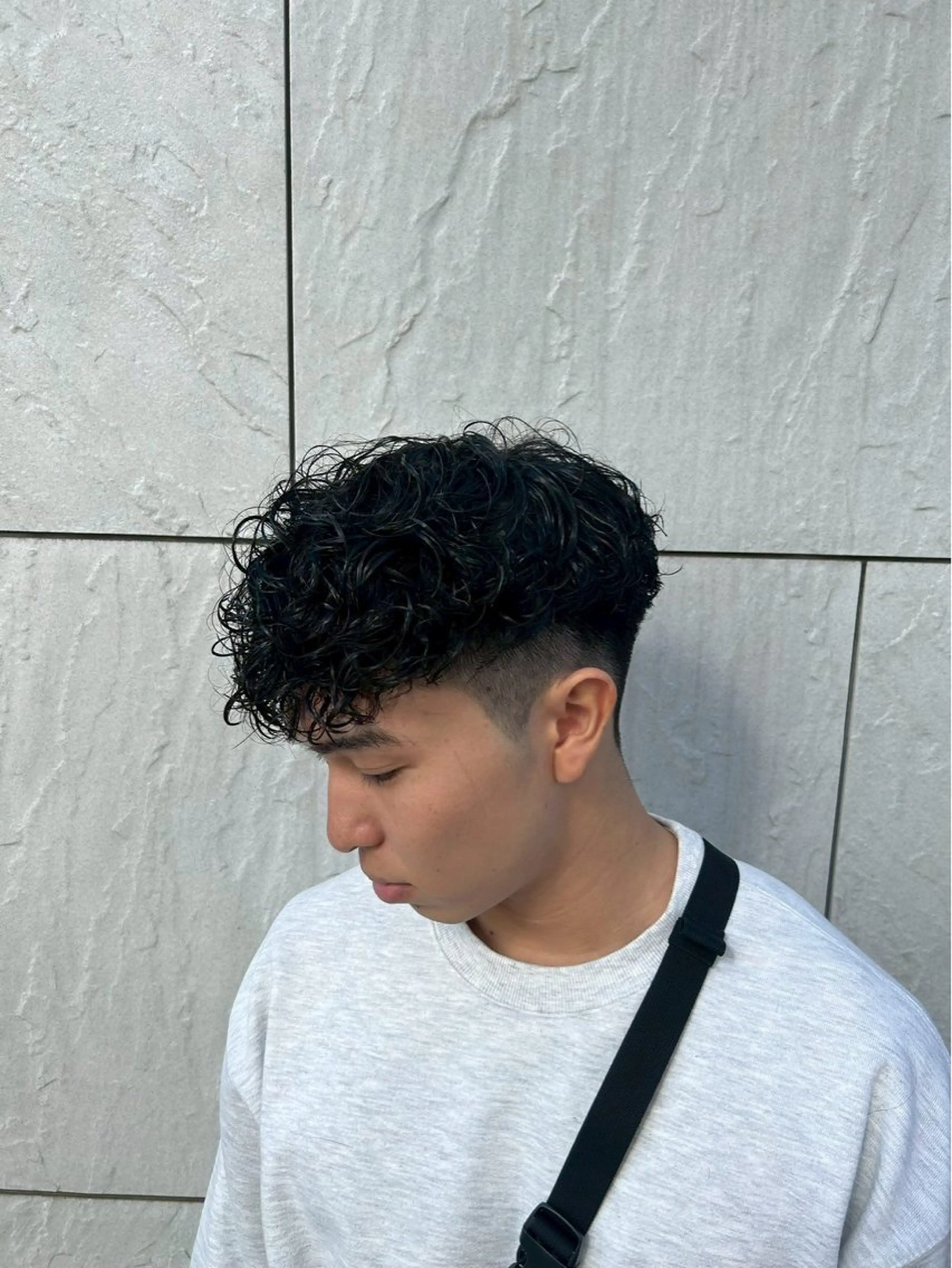 ショート パーマ メンズ マッシュ メンズパーマ スパイラルパーマ パーマ指名1位✨ 針尾　完のヘアスタイル