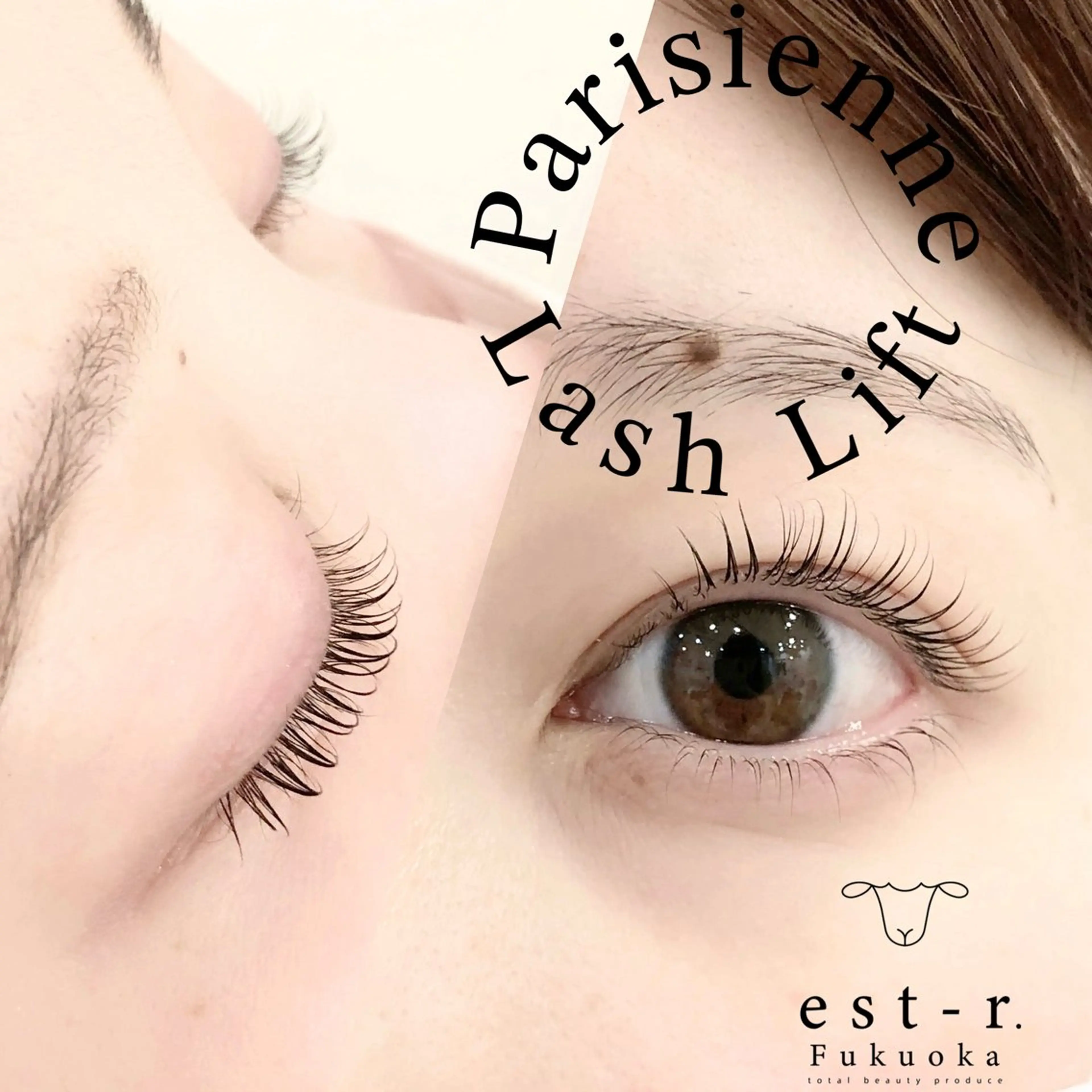 マツエク・マツパ 束感まつ毛 韓国風マツエク パリジェンヌラッシュリフト 一重×まつ毛パーマ ワンホンマツエク マツパ Riho/博多/ まつげパーマ/LEDのマツエク・マツパデザイン
