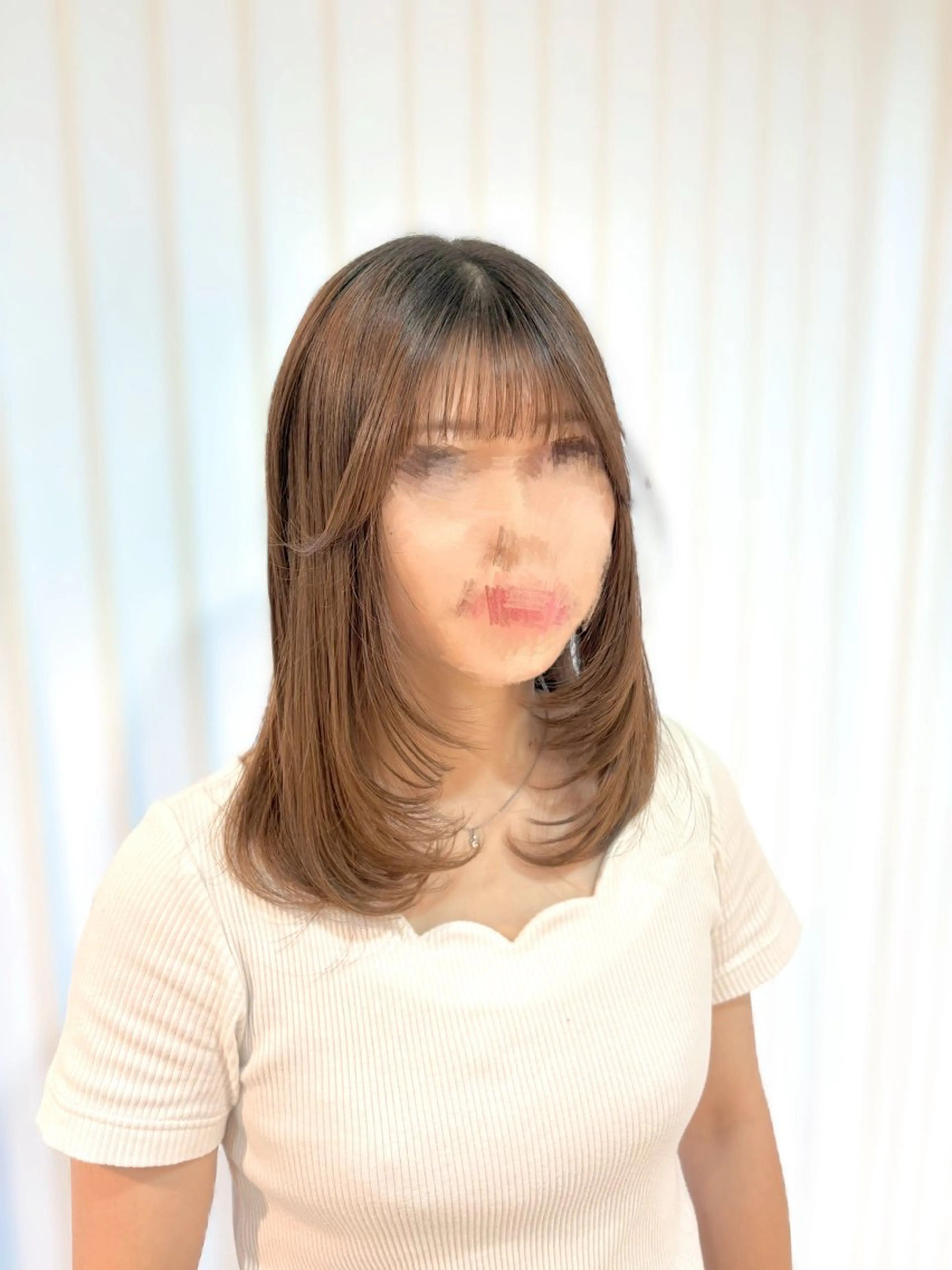 ミディアム カット 🎀カラー・カットモ デル募集中✧めい🎀のヘアスタイル