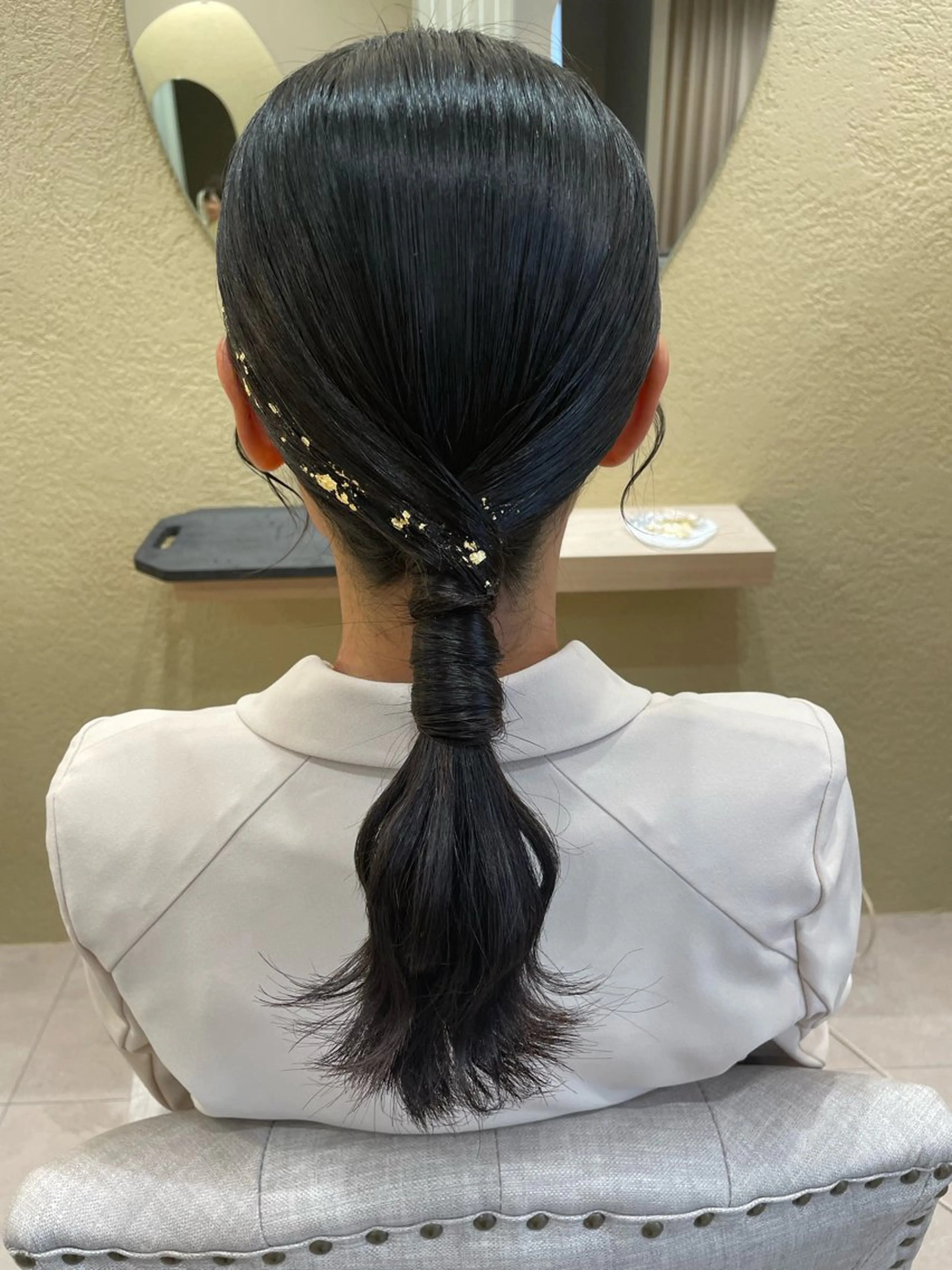 ロング ヘアアレンジ ヘアセット 大賀 祐未のヘアスタイル