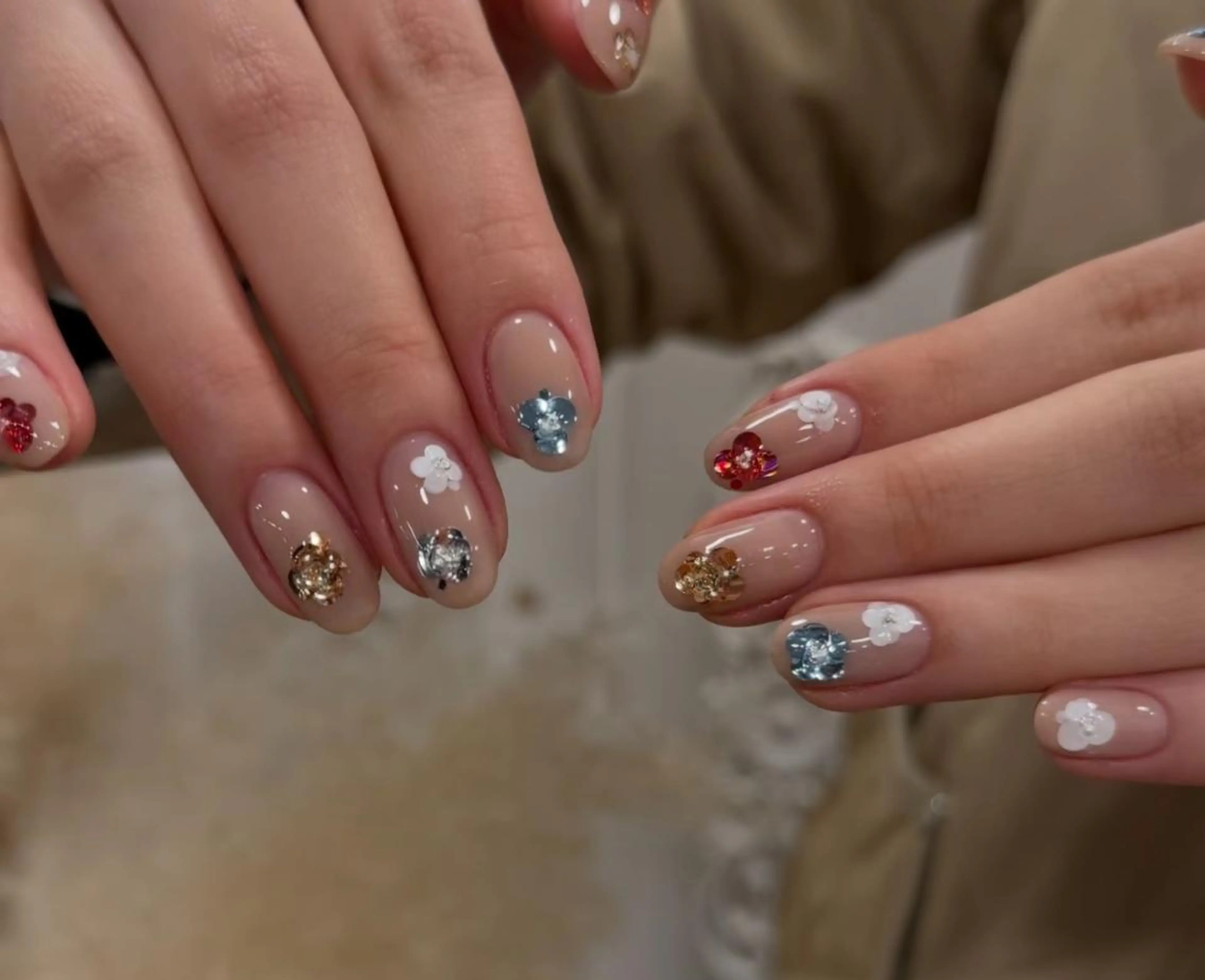 ネイル ハンドネイル By moonネイル 🌷ワンホン/韓国風のネイルデザイン