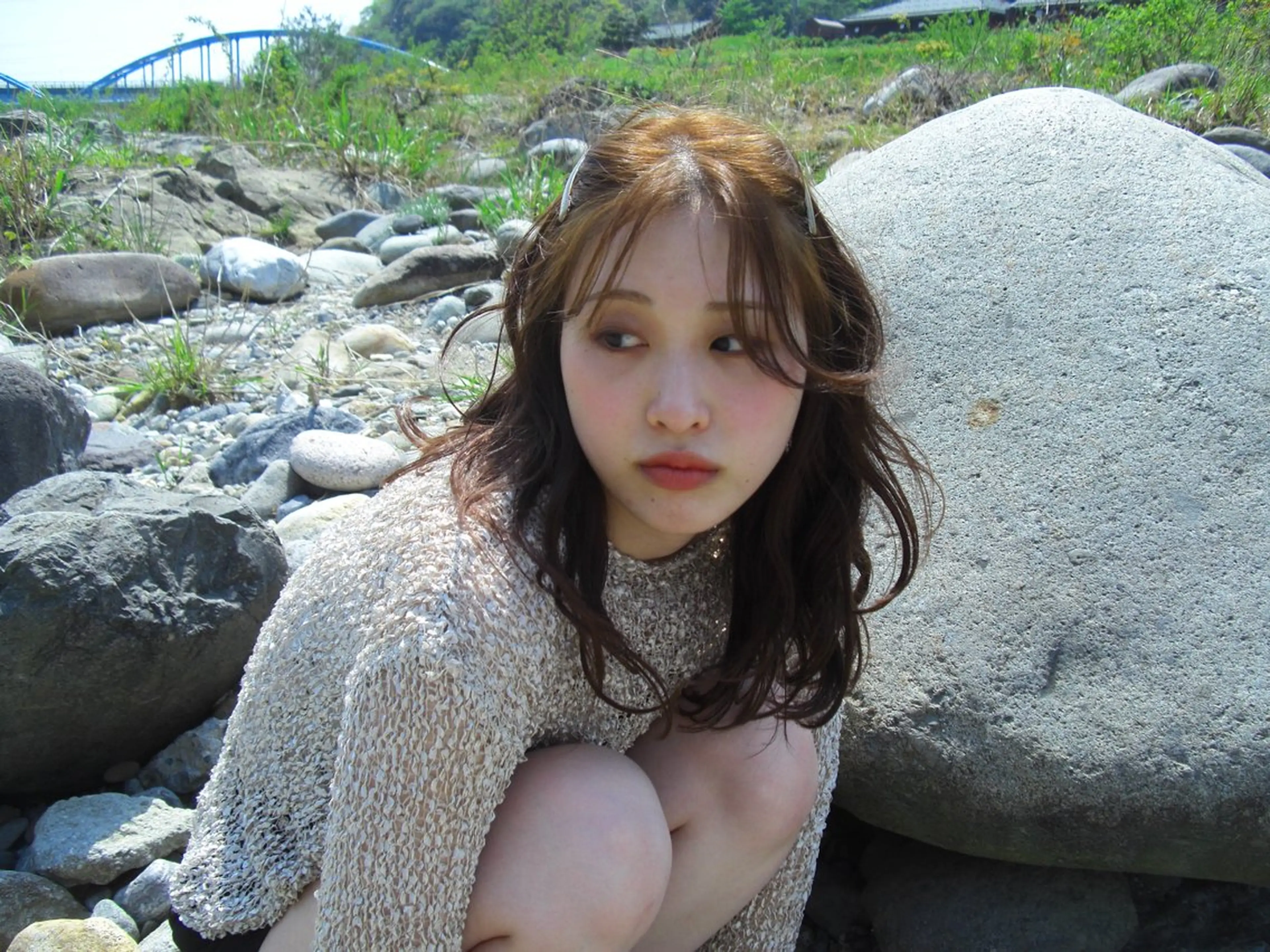 セミロング カット ヘアカラー トリートメント 前川 瑞希のヘアスタイル