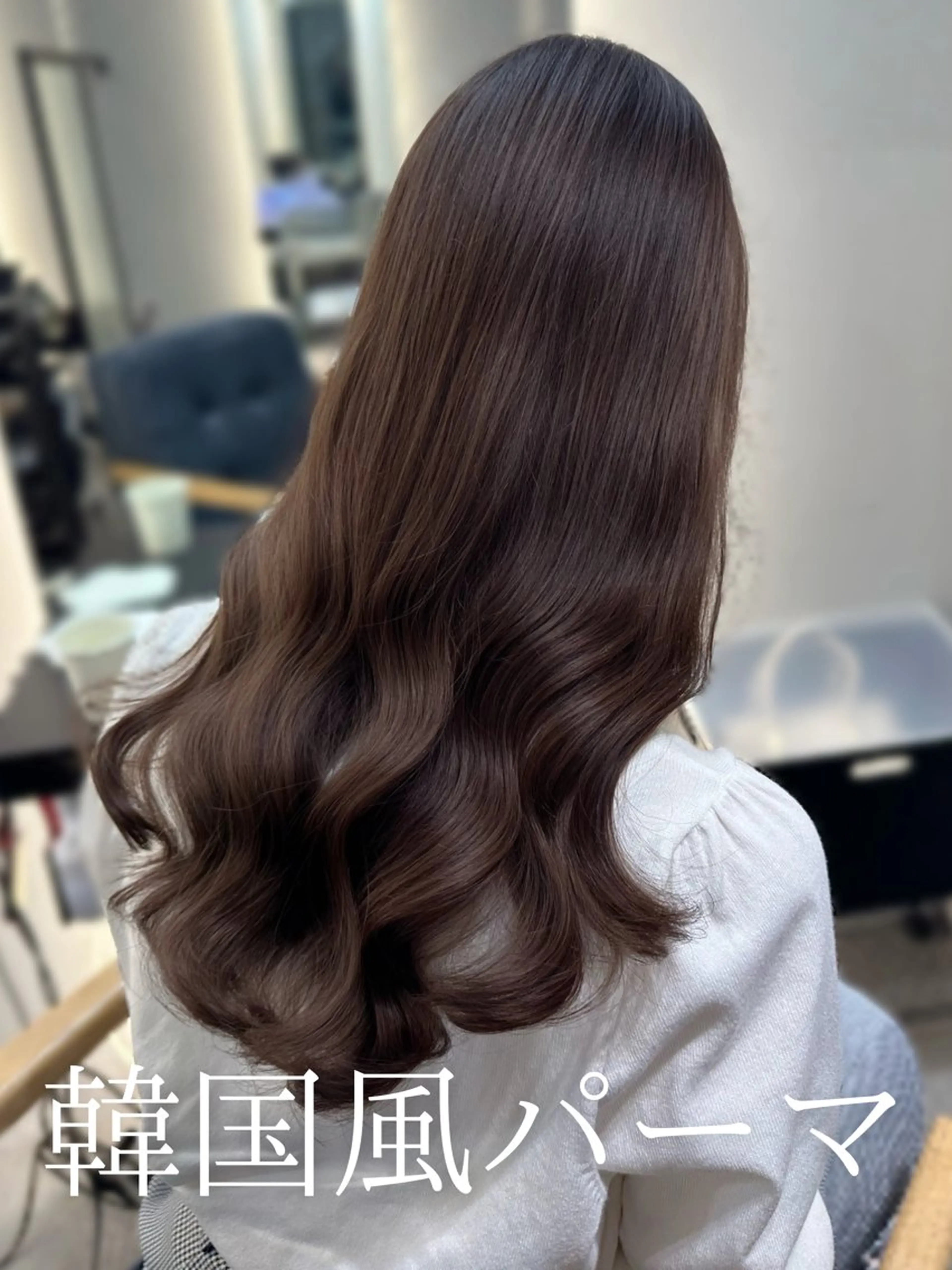 セミロング 韓国風パーマ/ 韓国ヘア/大森千寛のヘアスタイル