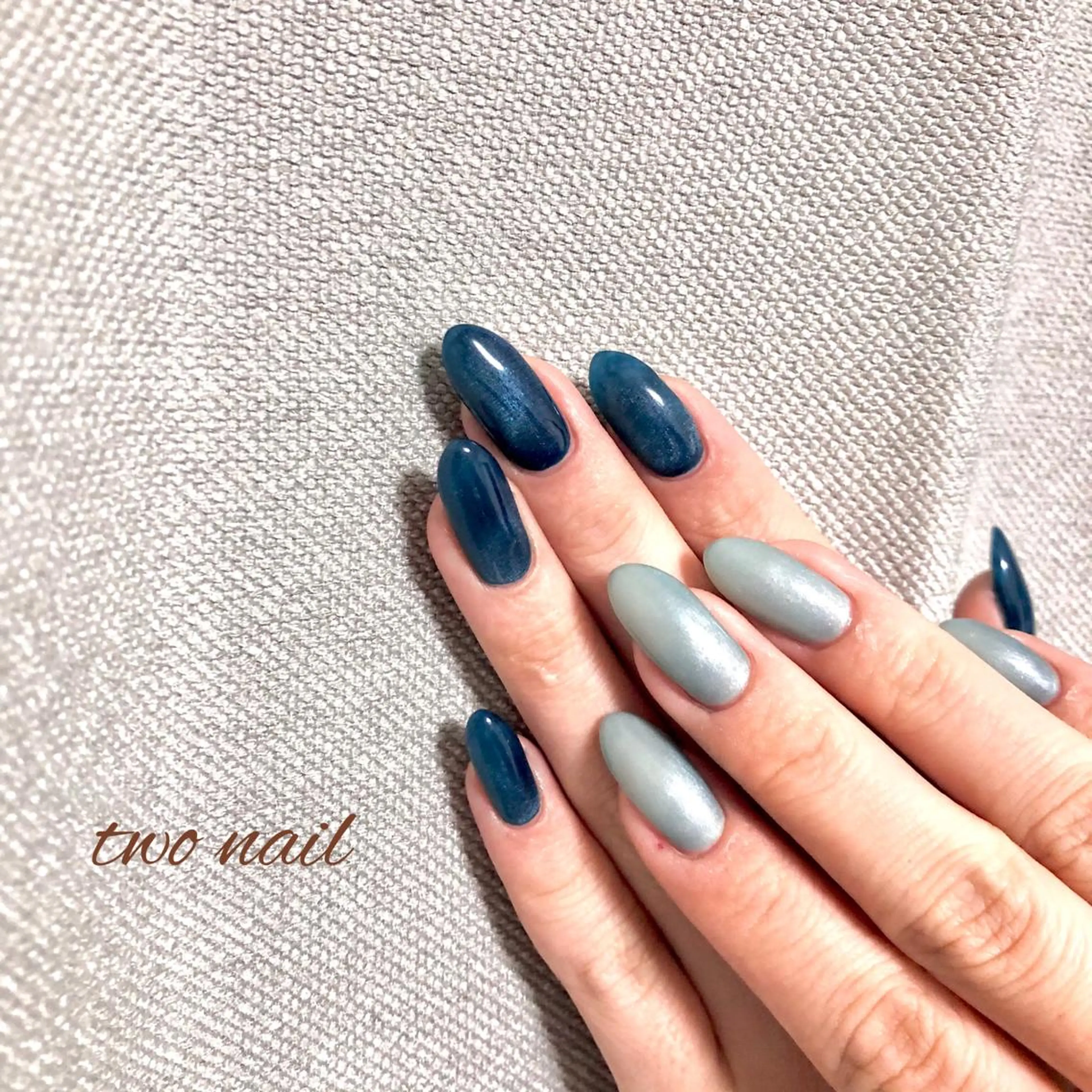 ネイル アートネイル フットネイル ハート マグネットネイル ニュアンスネイル two nailのネイルデザイン