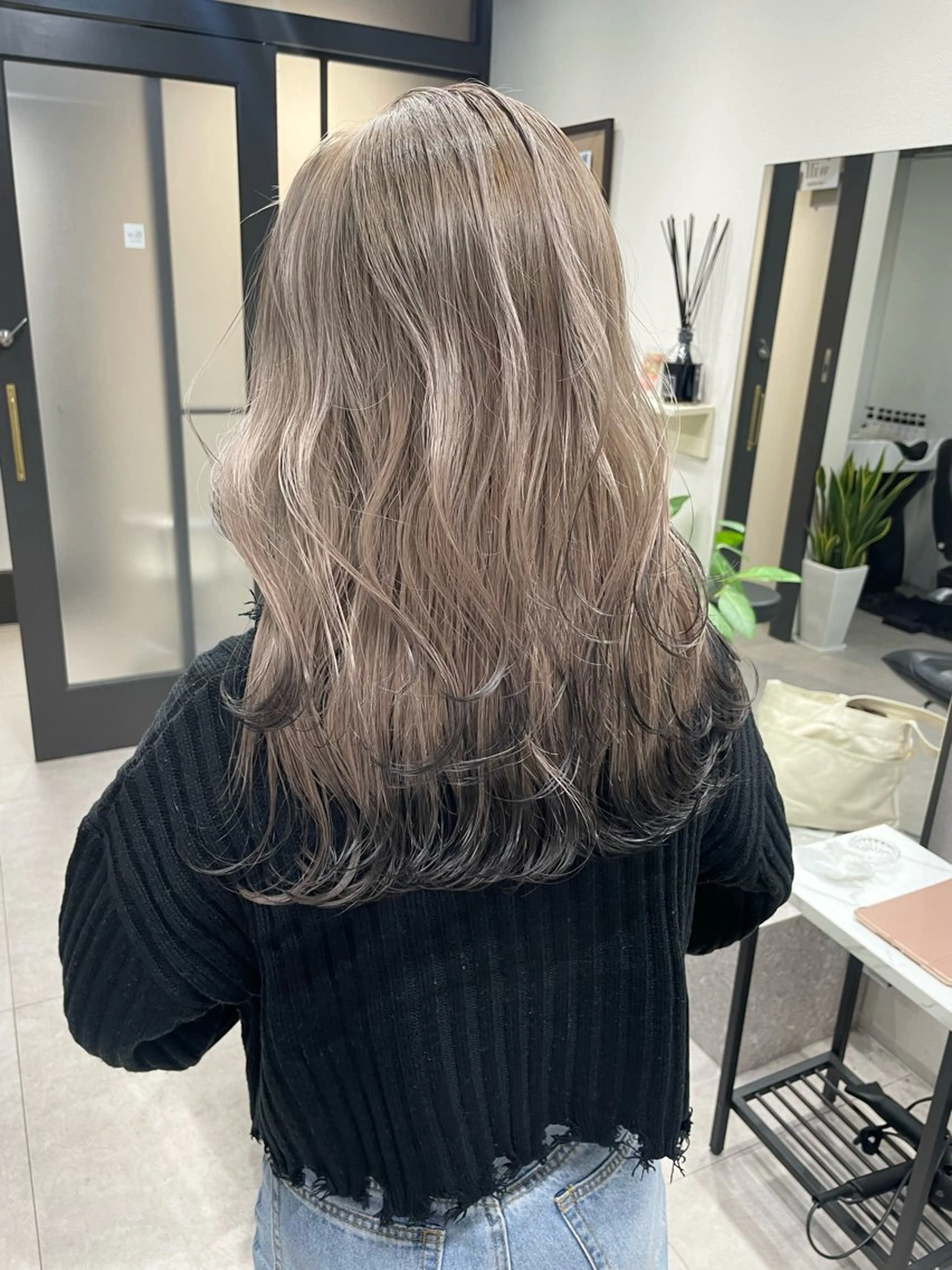 ロング カラー カット ヘアカラー 髪質改善will hairdesignのヘアスタイル