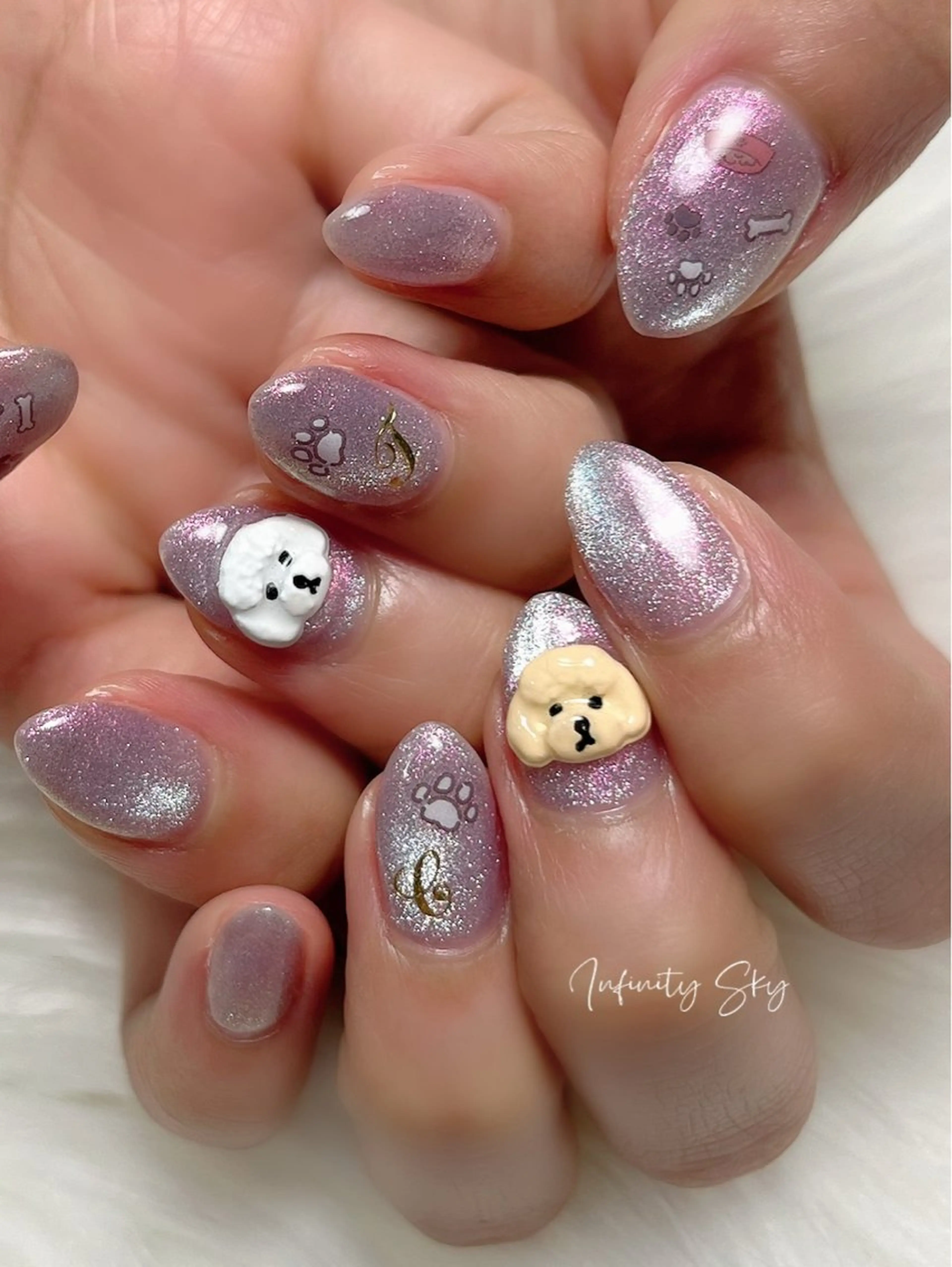 ネイル ピンク infinity skyのネイルデザイン