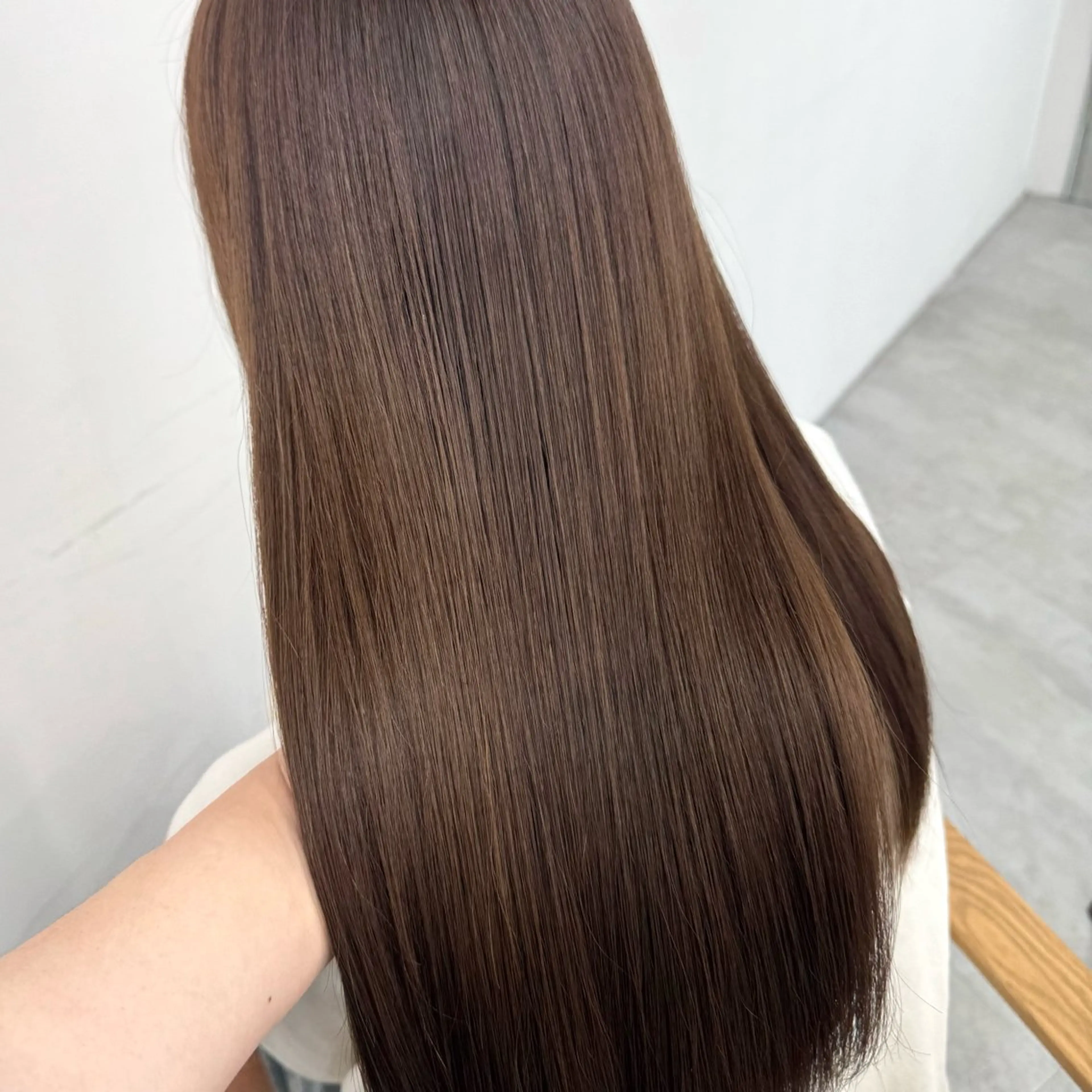 ロング カラー ヘアアレンジ ヘアカラー ブリーチなしカラー /ベージュ/安形翔のヘアスタイル