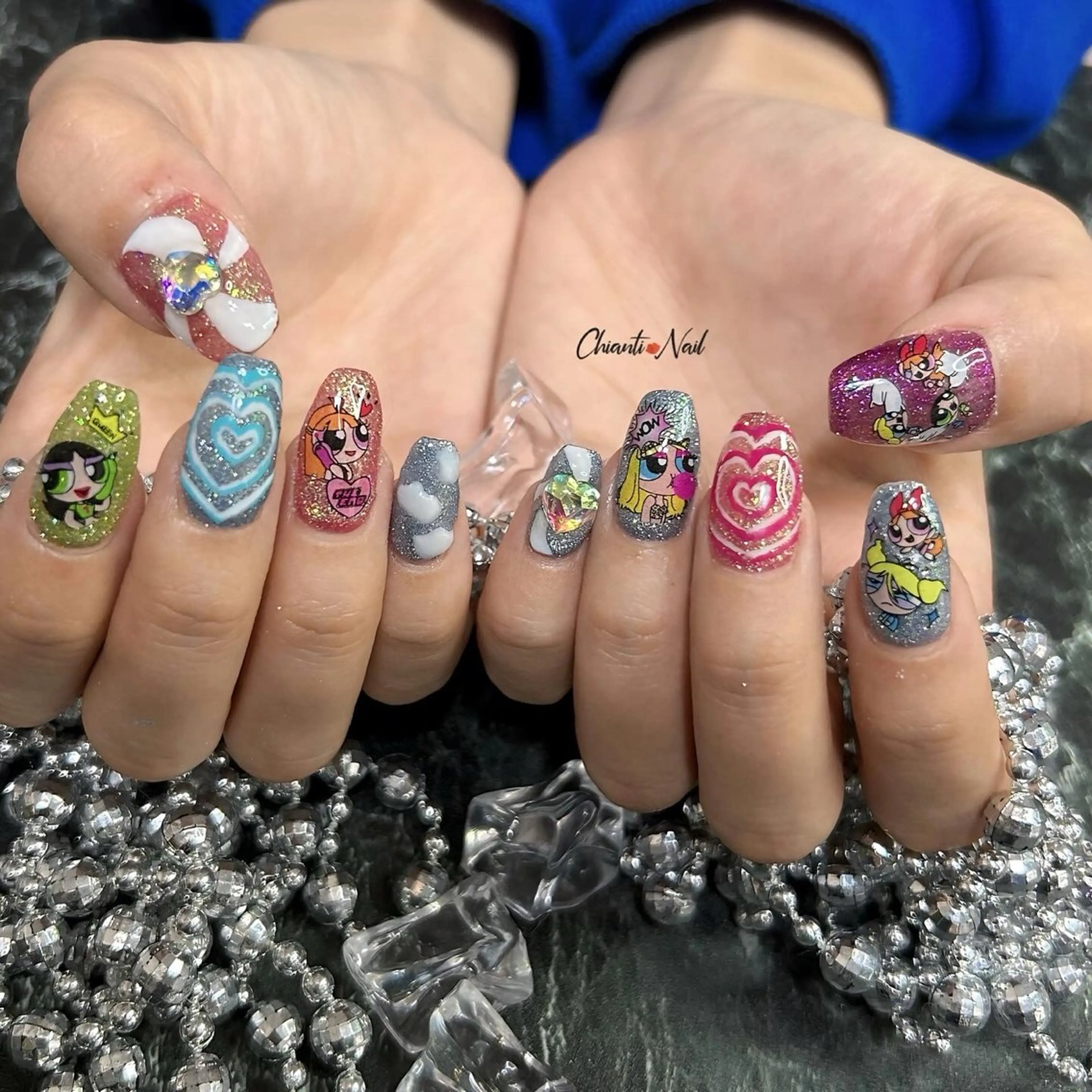 ネイル 長さ出し ロングネイル 持ち込み Chianti Nailのネイルデザイン