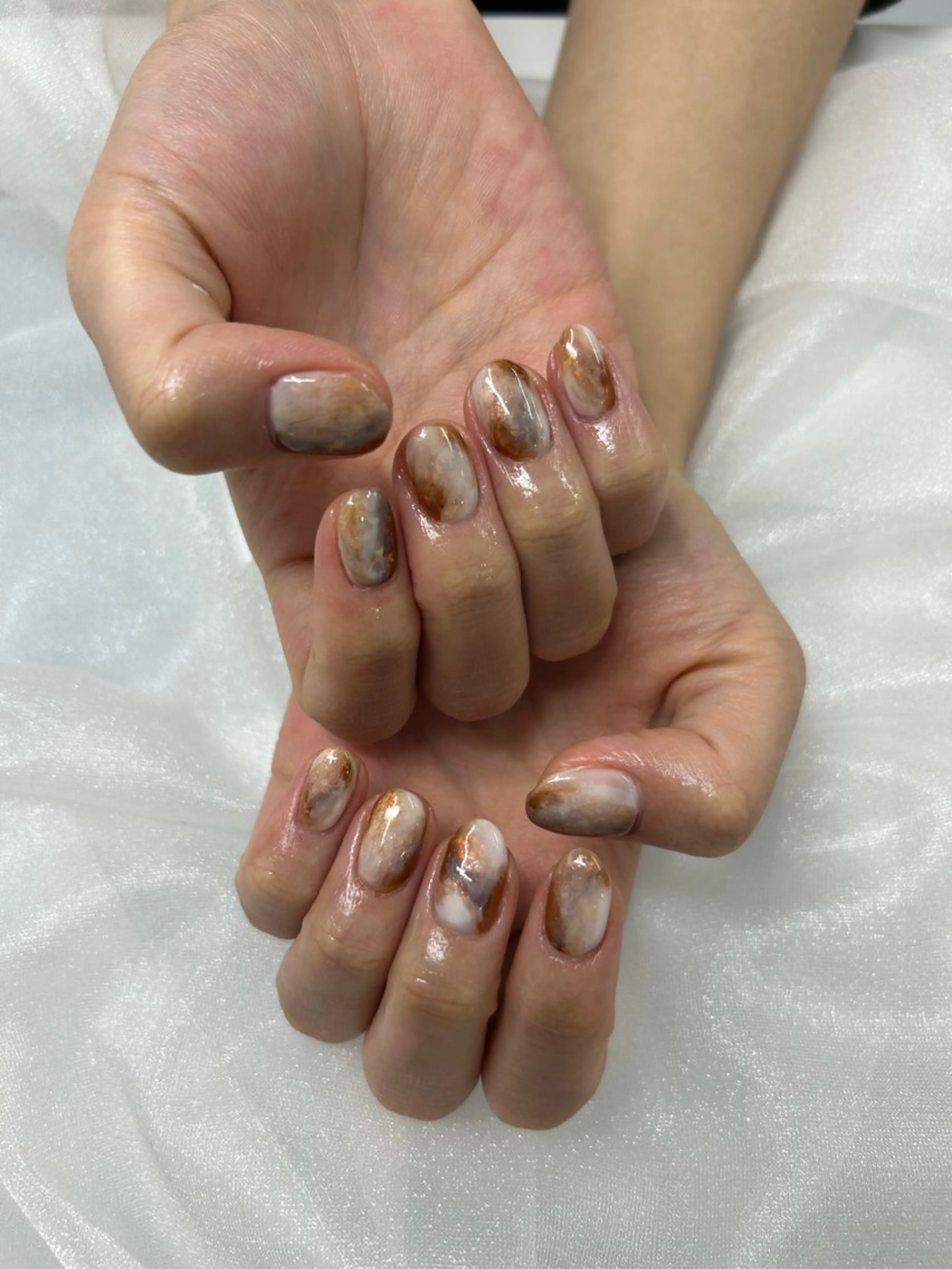 ネイル ニュアンスネイル 加藤 楓子のネイルデザイン