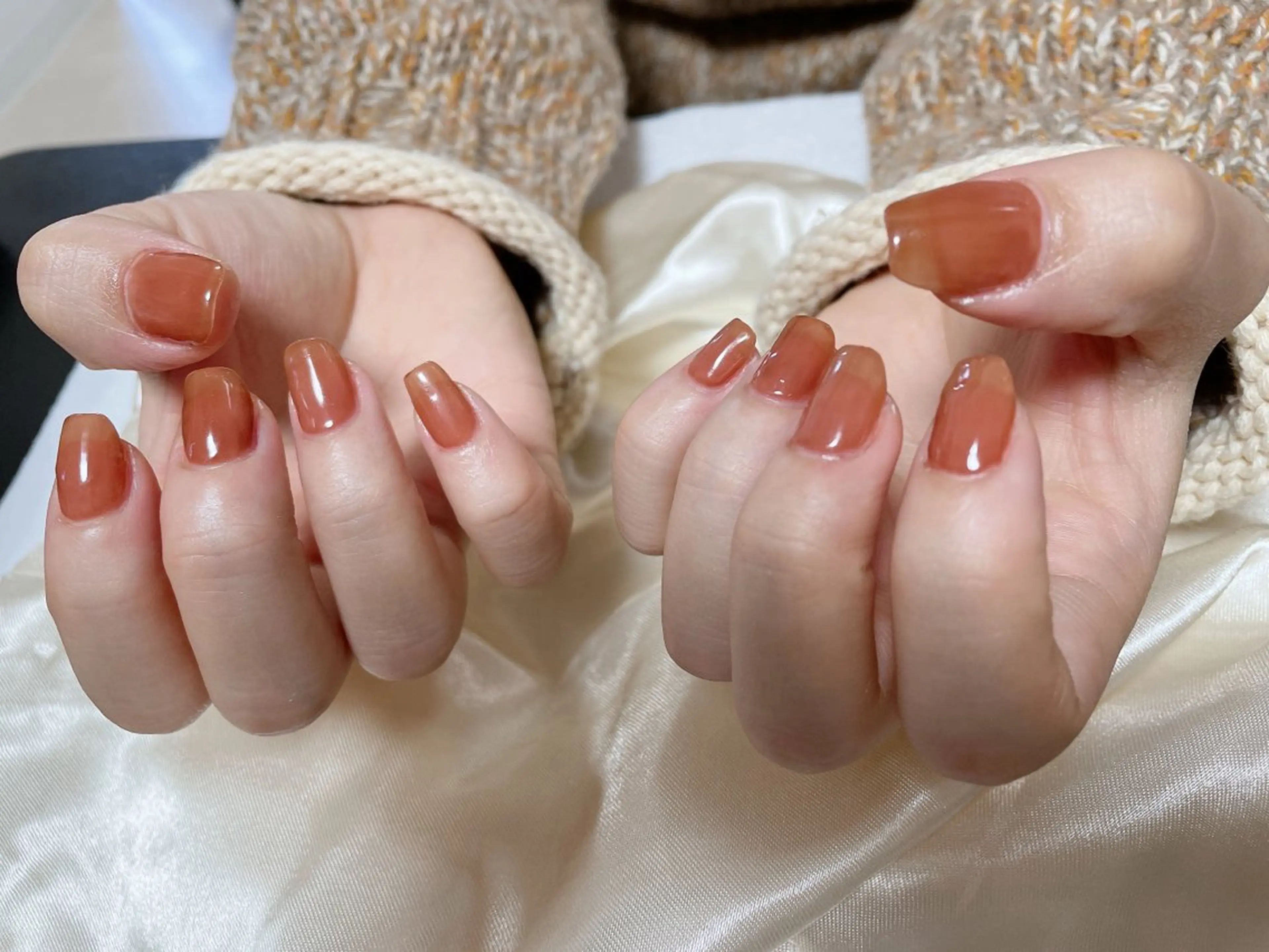 ネイル ブラウン Guranail Satoのネイルデザイン