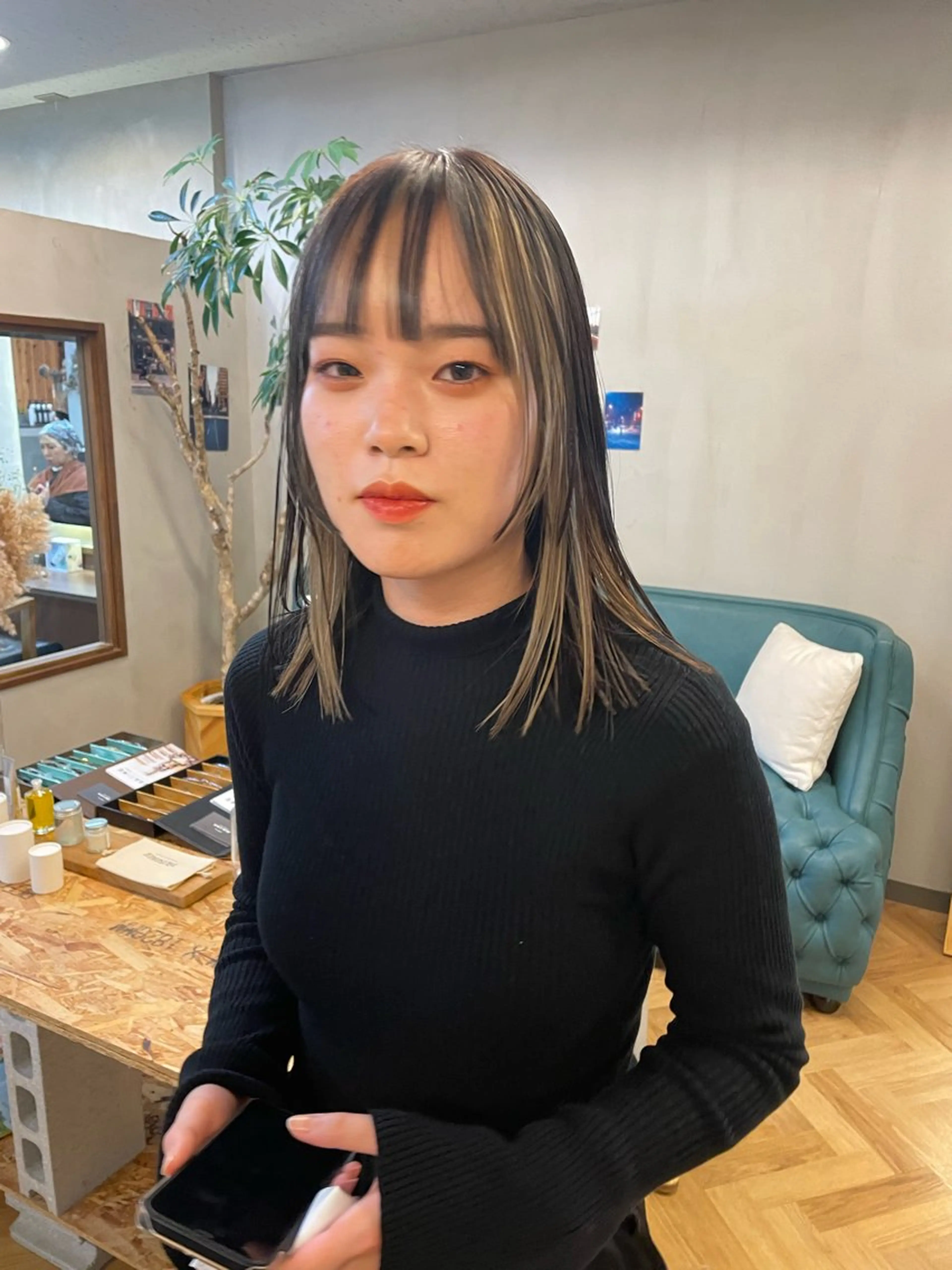 ミディアム カラー パーマ ヘアアレンジ メンズ カット ヘアカラー トリートメント tatsumi/ボブ ウルフ/レイヤーのヘアスタイル