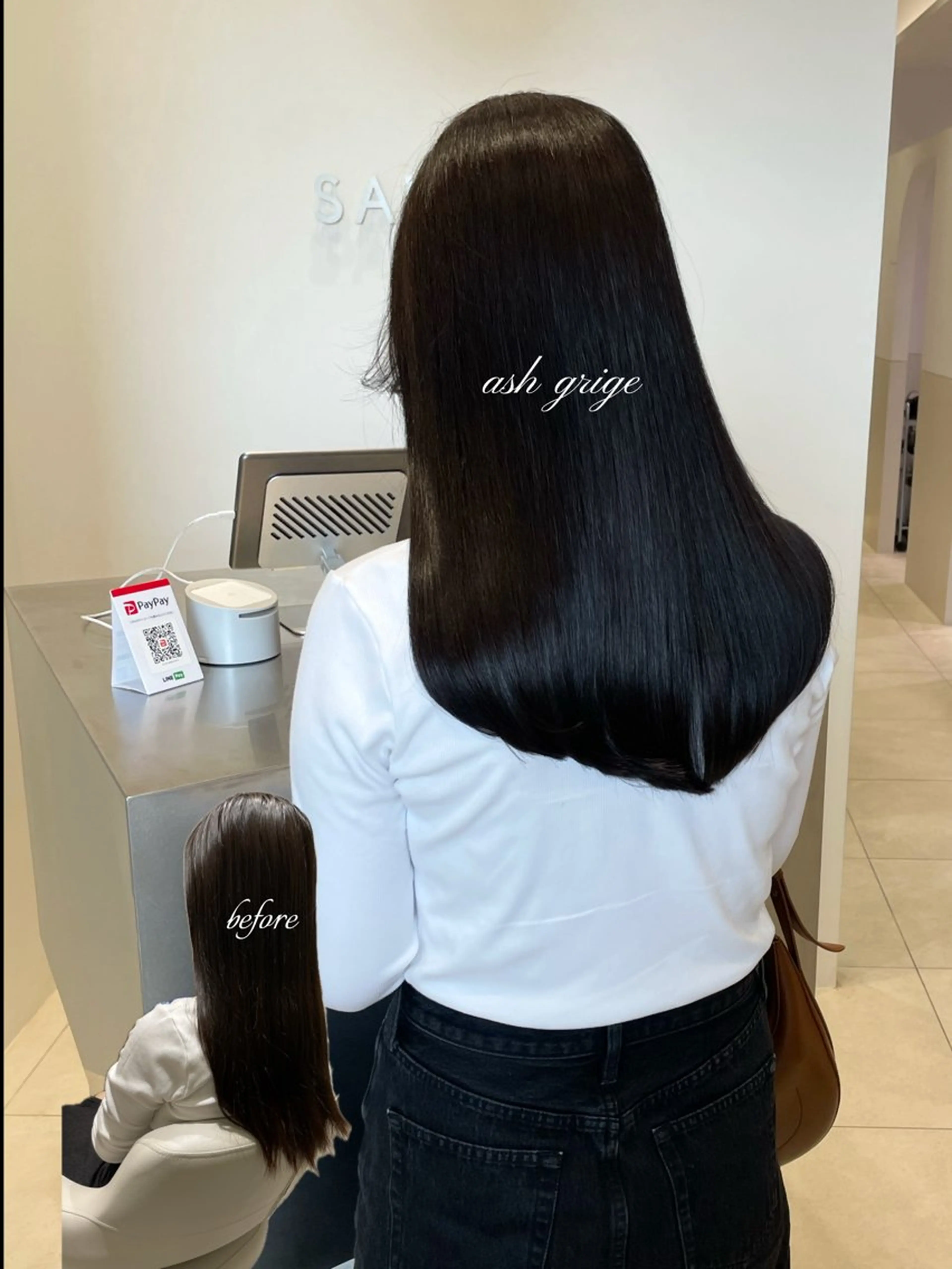 ロング カラー 透明感カラー 髪質改善 トリートメント カット ヘアカラー トリートメント 岩田菜央 《武蔵小杉》のヘアスタイル