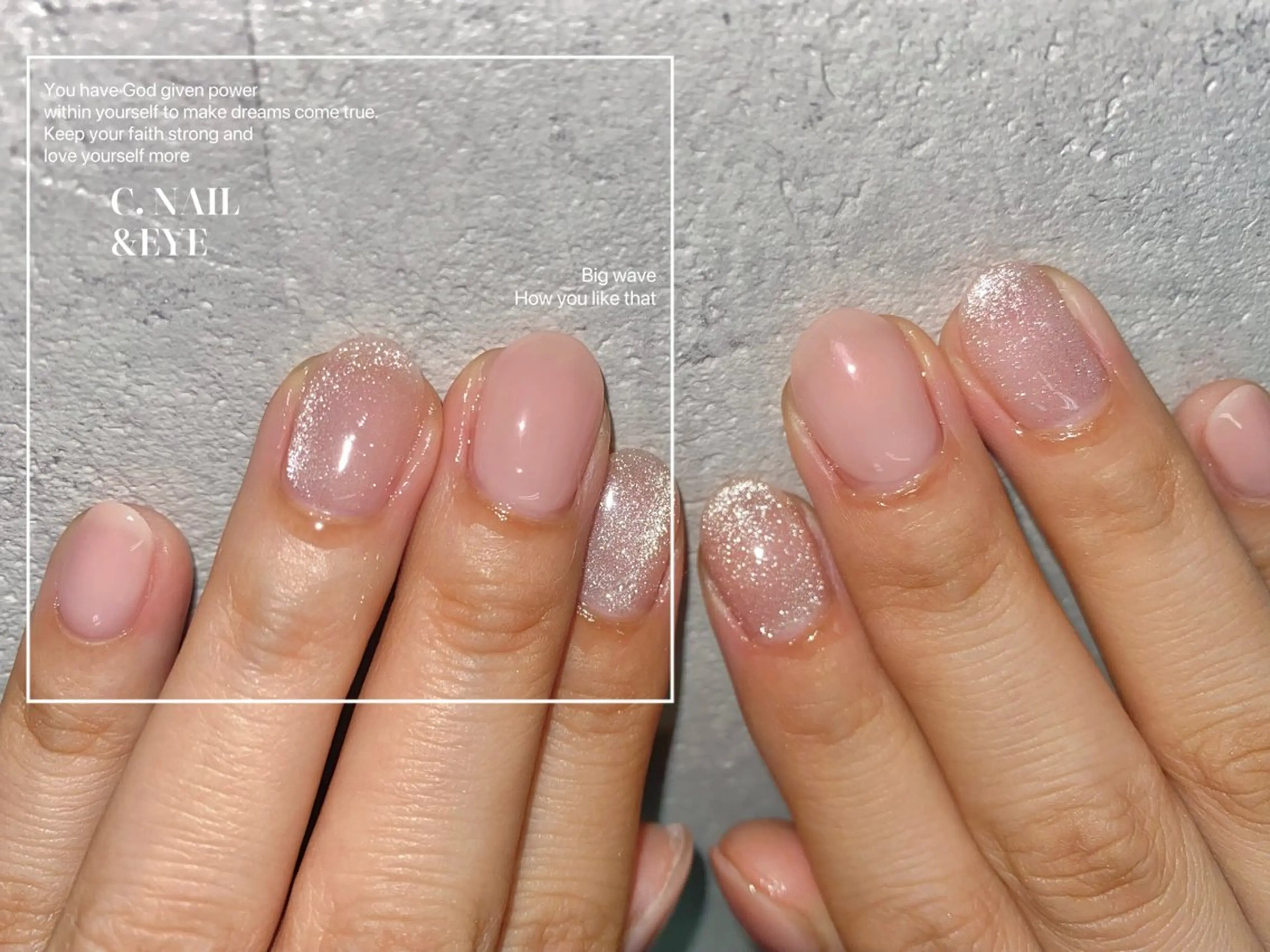 ネイル 入学式 フラッシュネイル フットネイル 卒業式 氷ネイル・うるうるネイル C.Nail &Eye筑紫駅のネイルデザイン