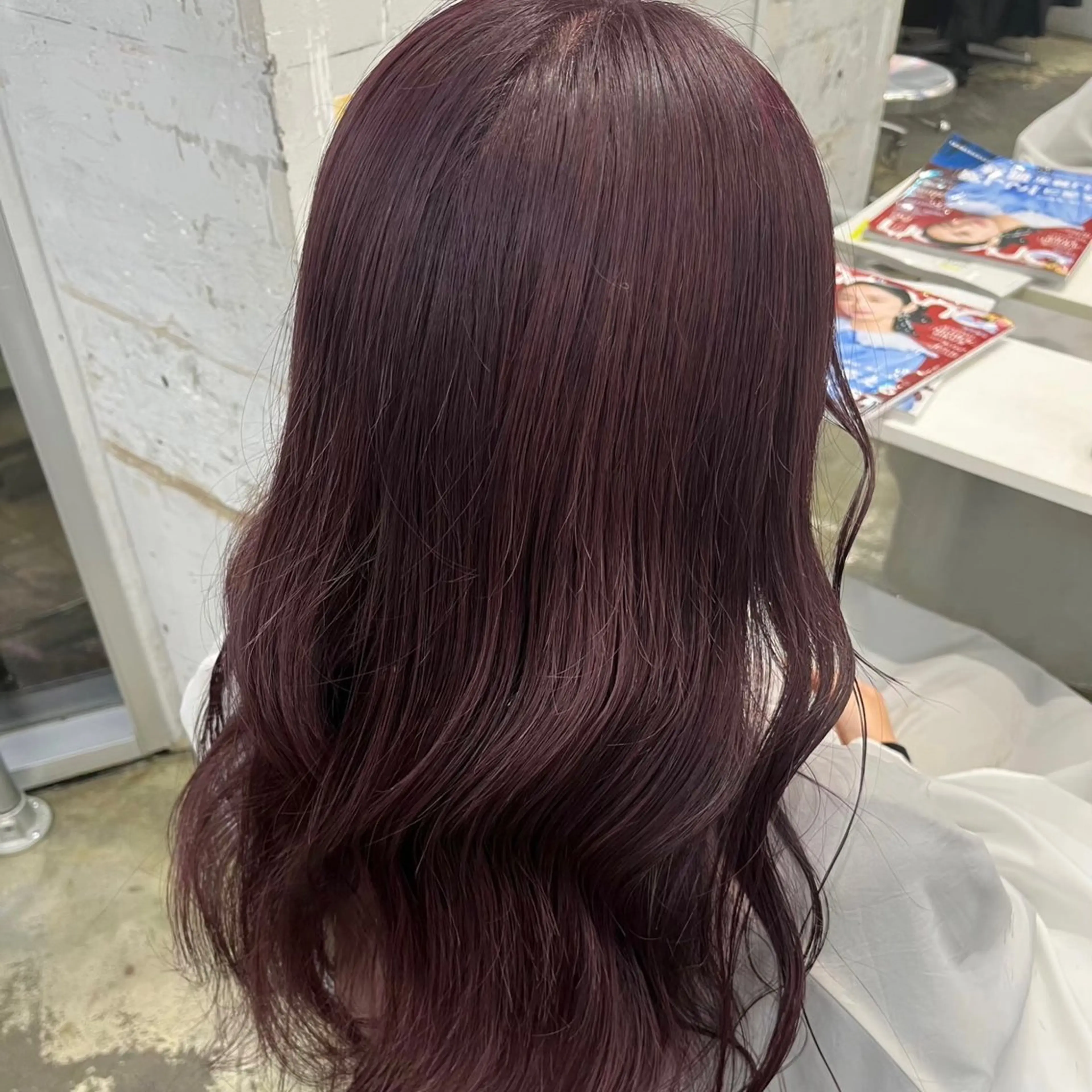 ロング カラー 木下 梓のヘアスタイル