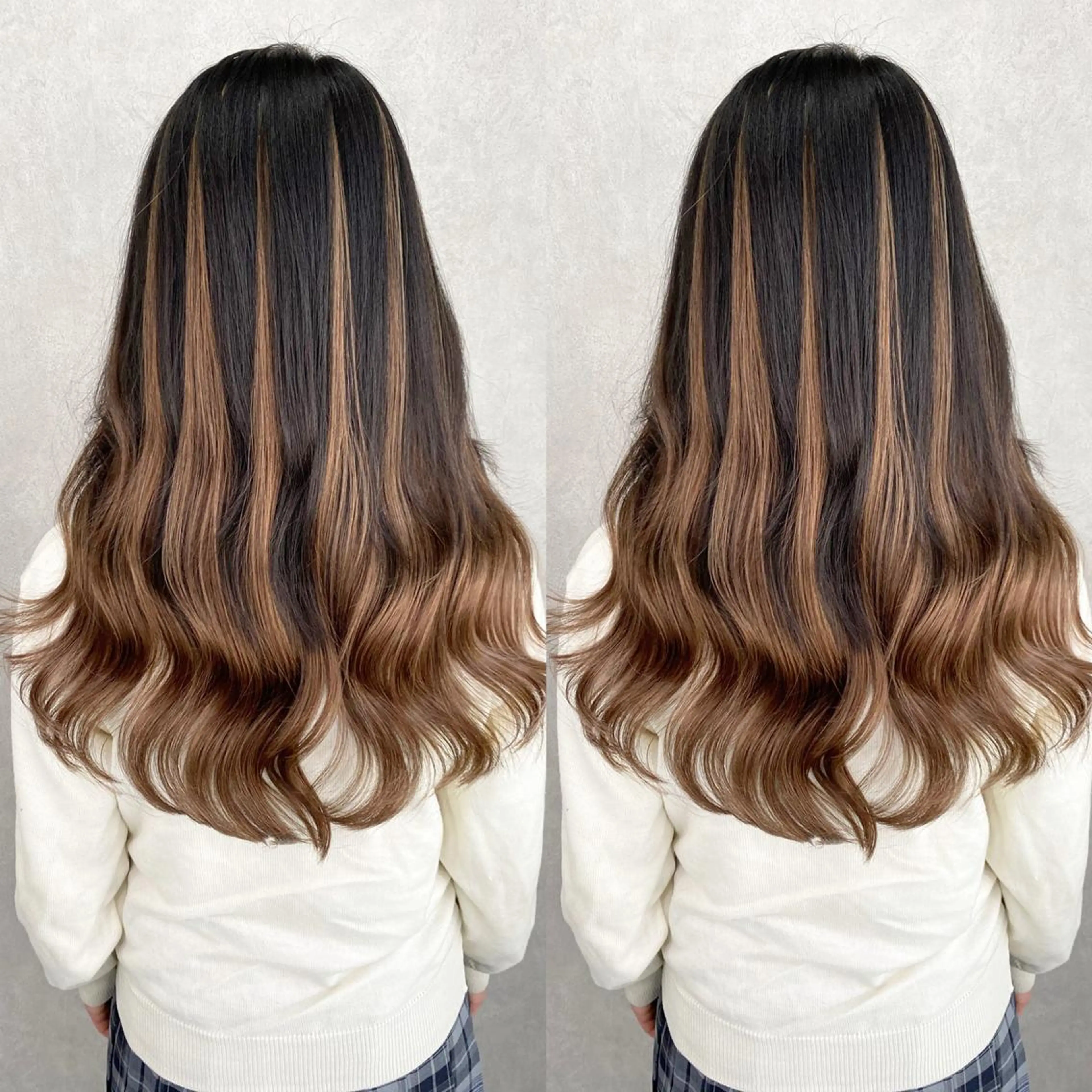 ミディアム シールエクステ エクステ 💎馴染むエクステ ×カラーTOMO💎のヘアスタイル