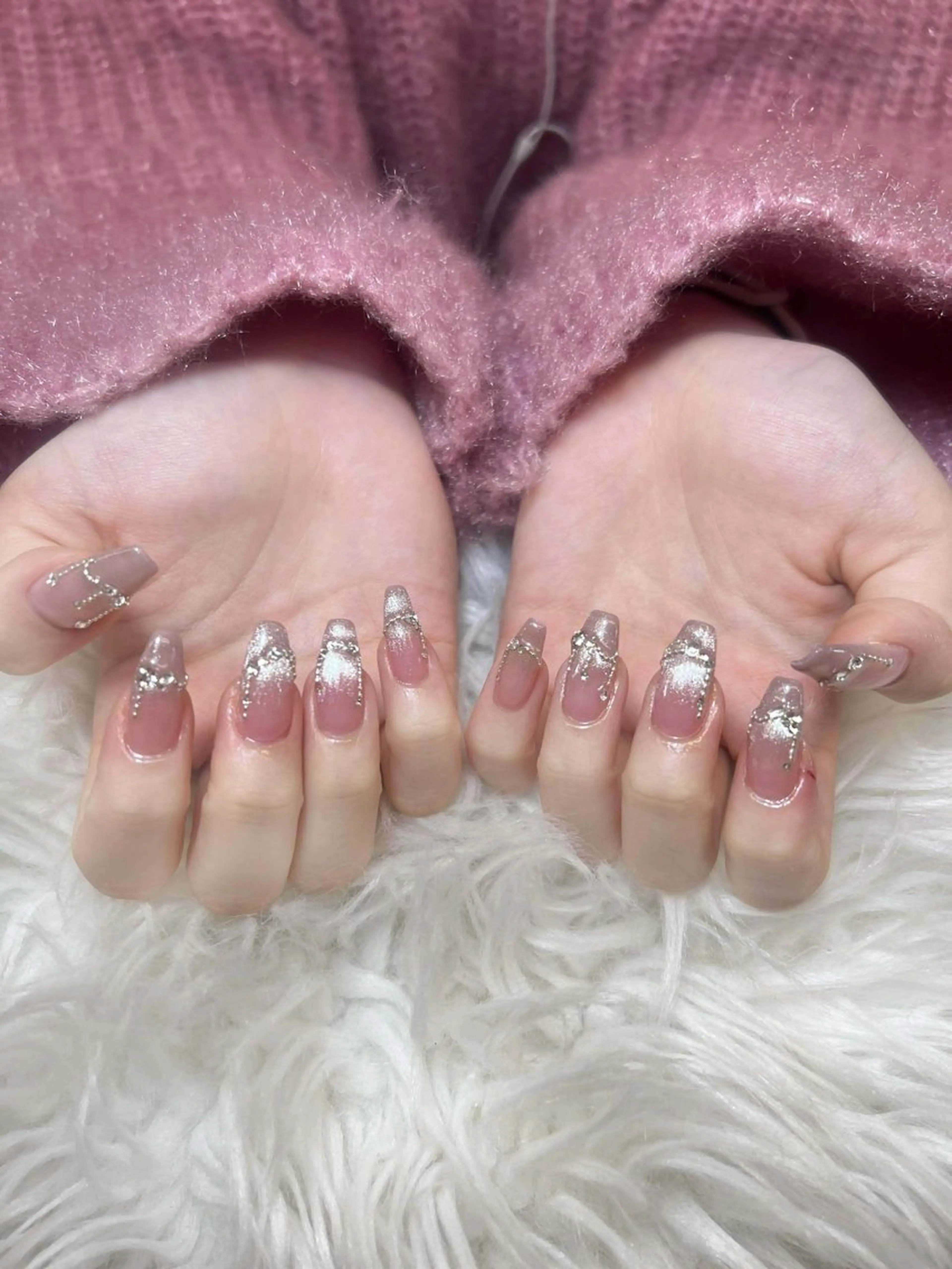 ネイル ハンドネイル ミン ゴテゴテネイルのネイルデザイン