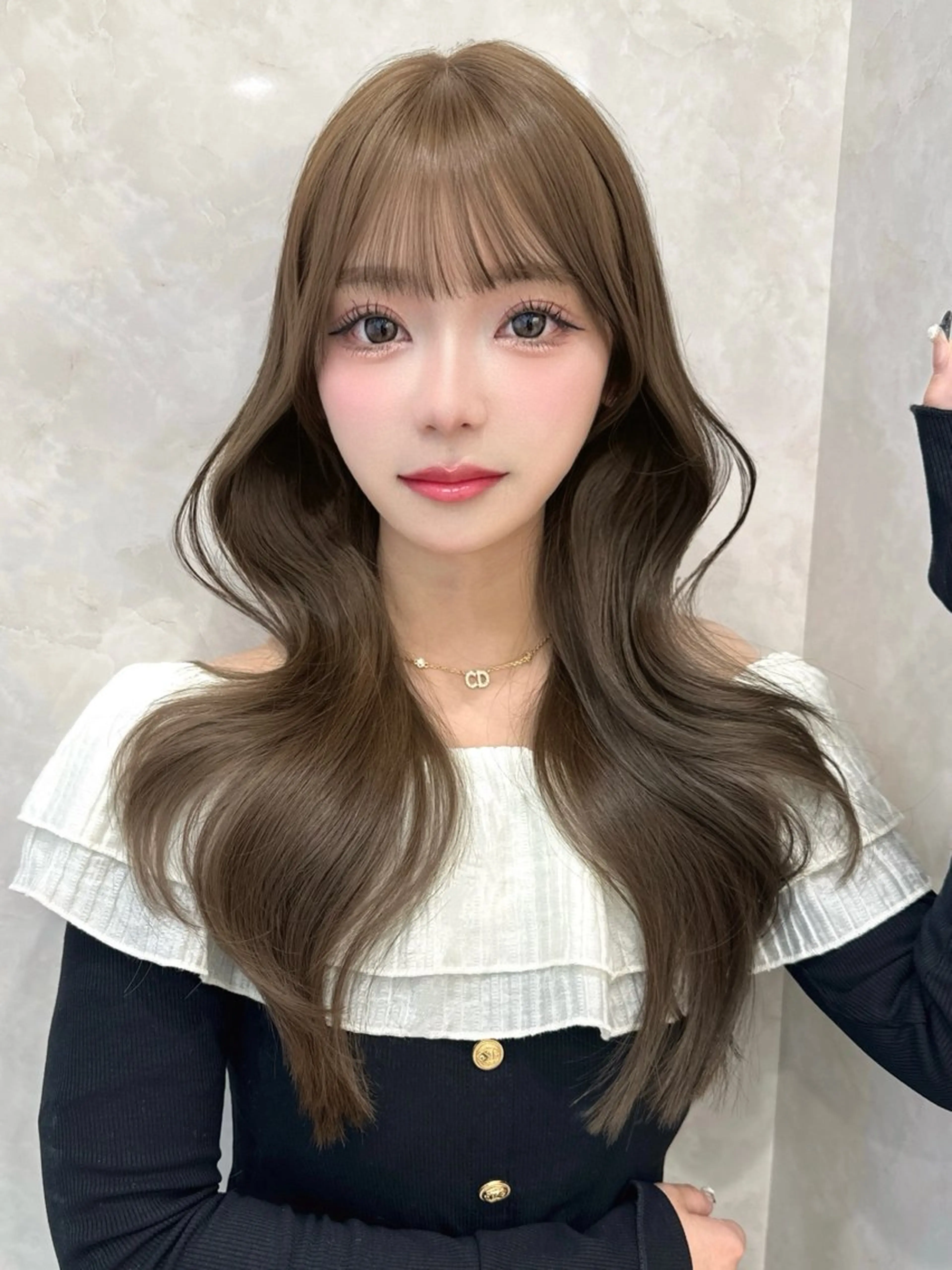 ロング カラー MAEUL   NAGOYA所属・kaho /レイヤーカットのヘアスタイル