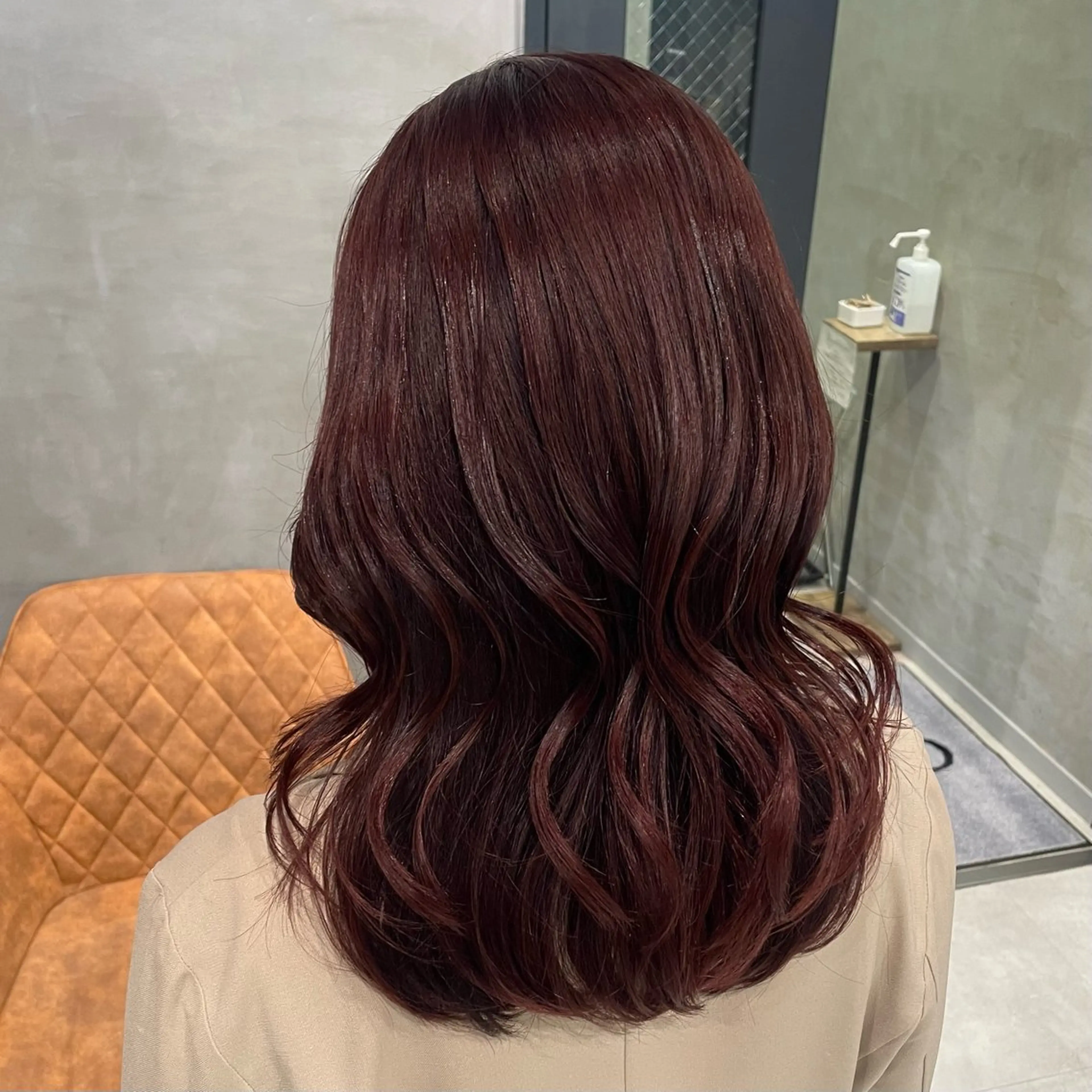 セミロング カラー ヘアカラー トリートメント ヘアセット 暖色レイヤー 🥀REIRIのヘアスタイル