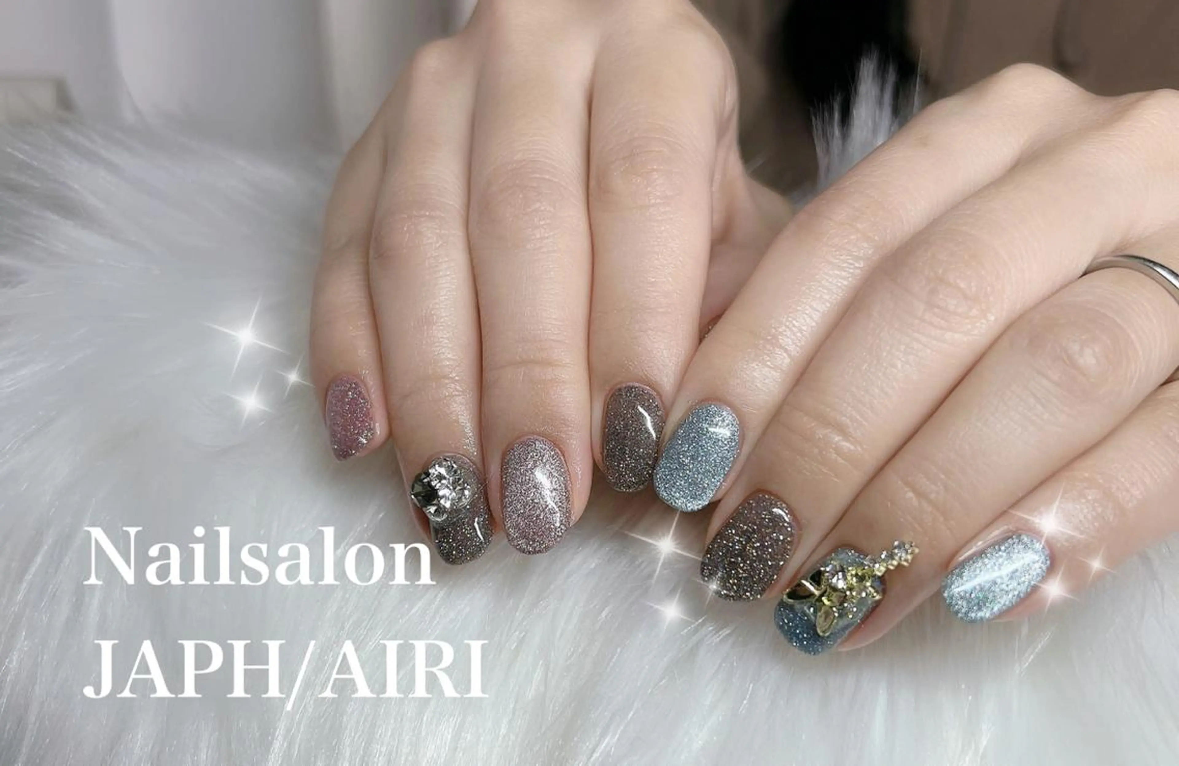 ネイル フラッシュネイル マグネットネイル NailSalon /JAPHのネイルデザイン