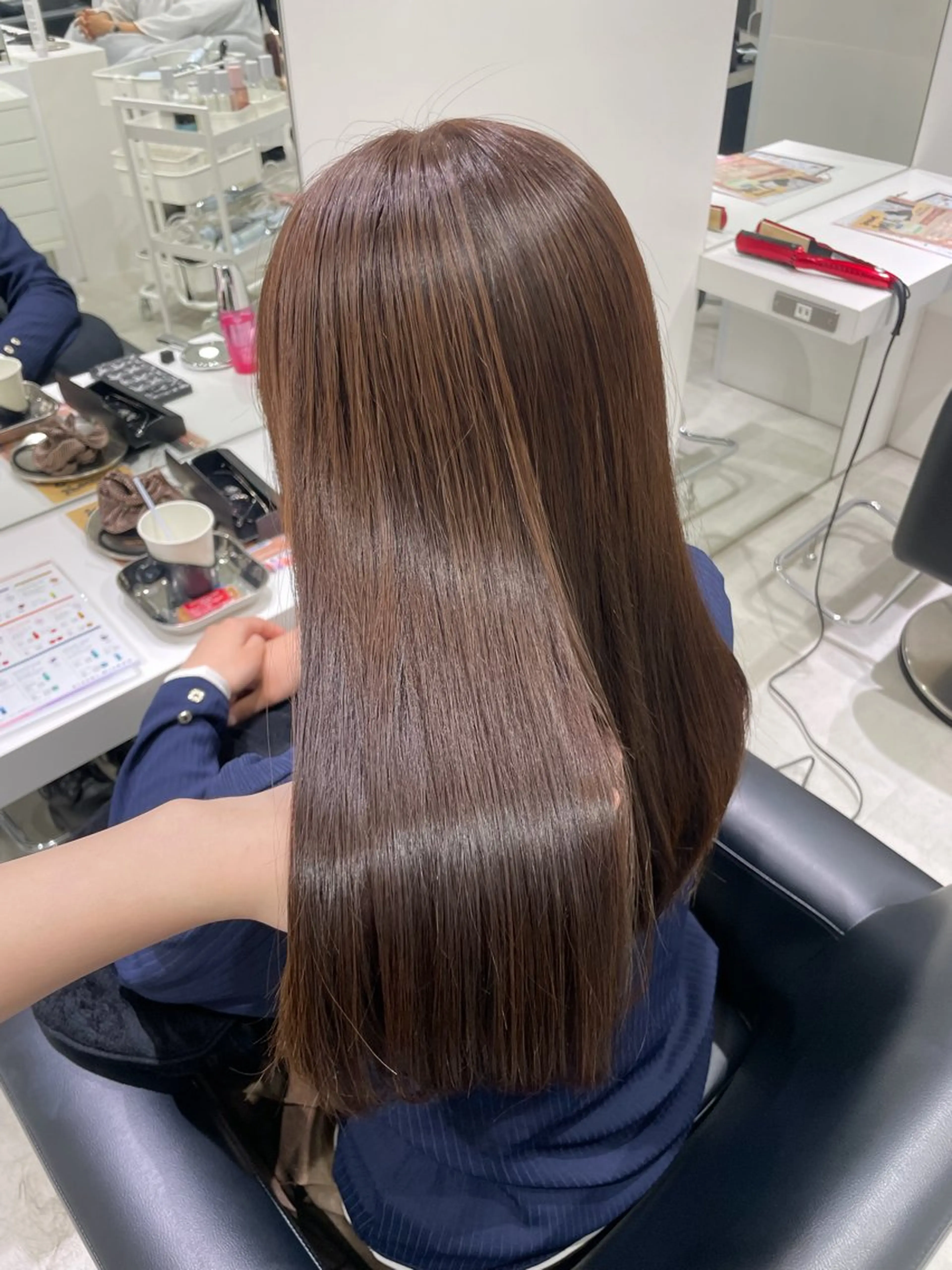 ロング カラー ヘアカラー トリートメント ヘアセット グレージュ/ベージュ /経堂/sana🌱のヘアスタイル