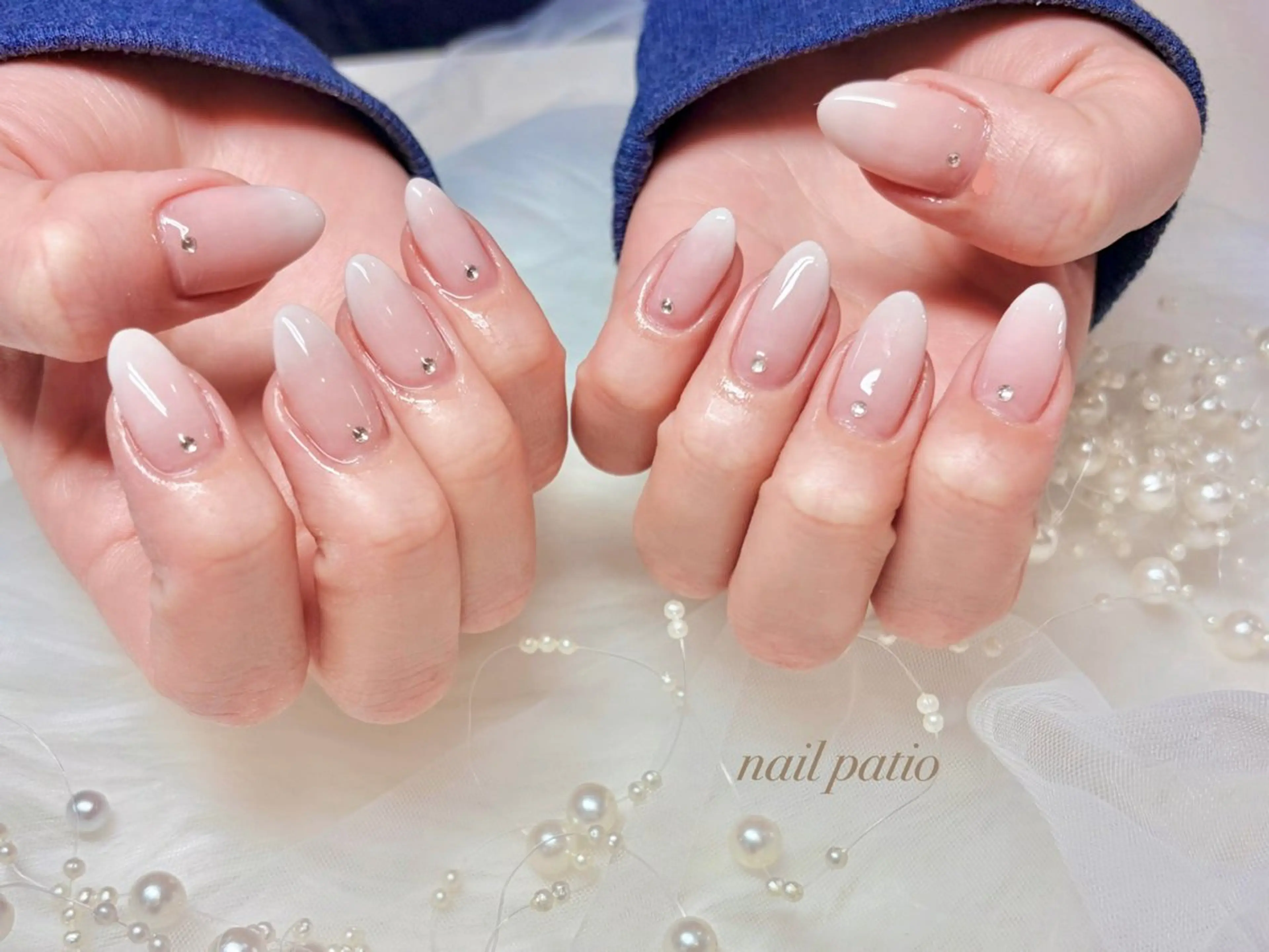 ネイル ストーンネイル ハンドネイル nail patio 新越谷 yukiのネイルデザイン