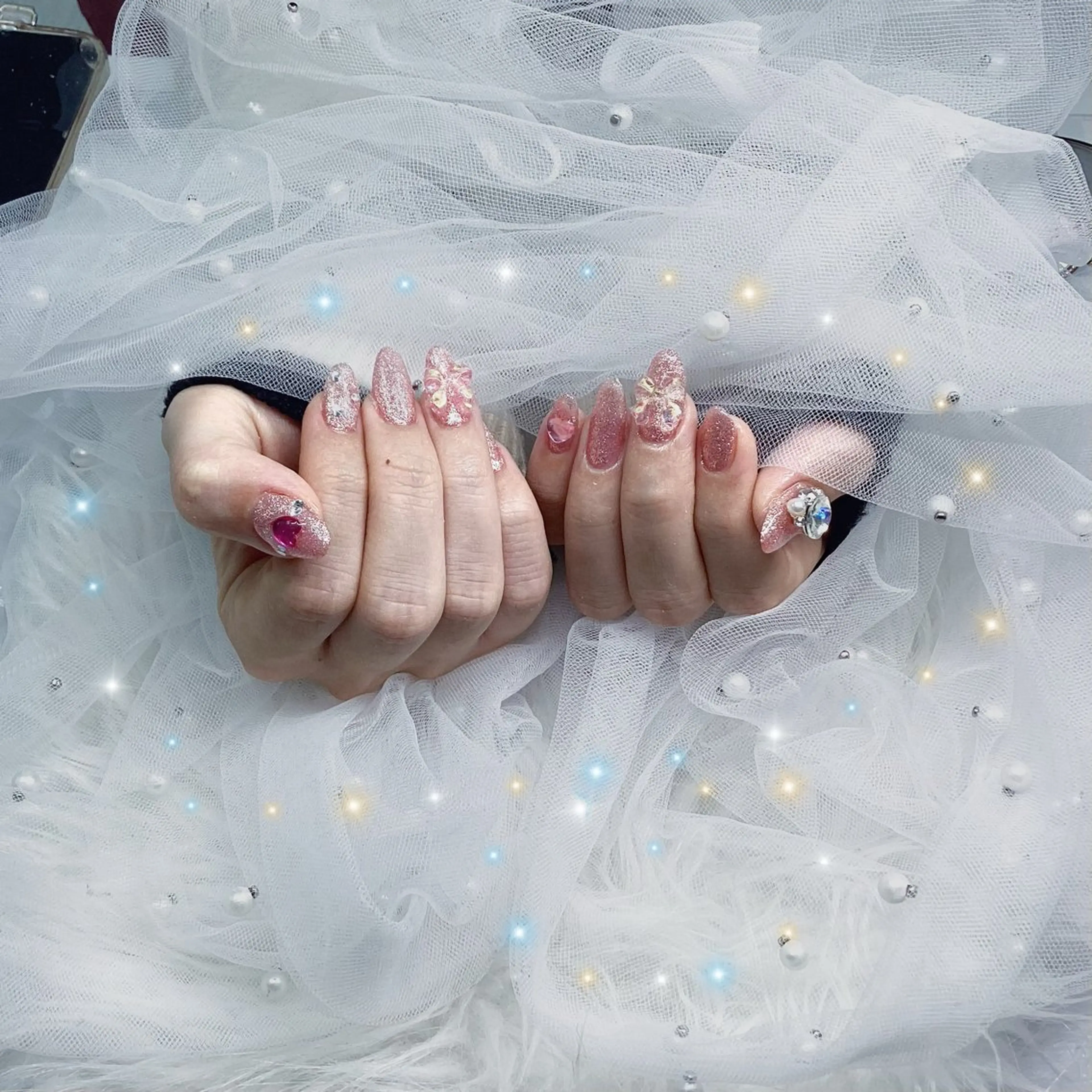 ネイル パーツ全部¥110 サロンミミのネイルデザイン