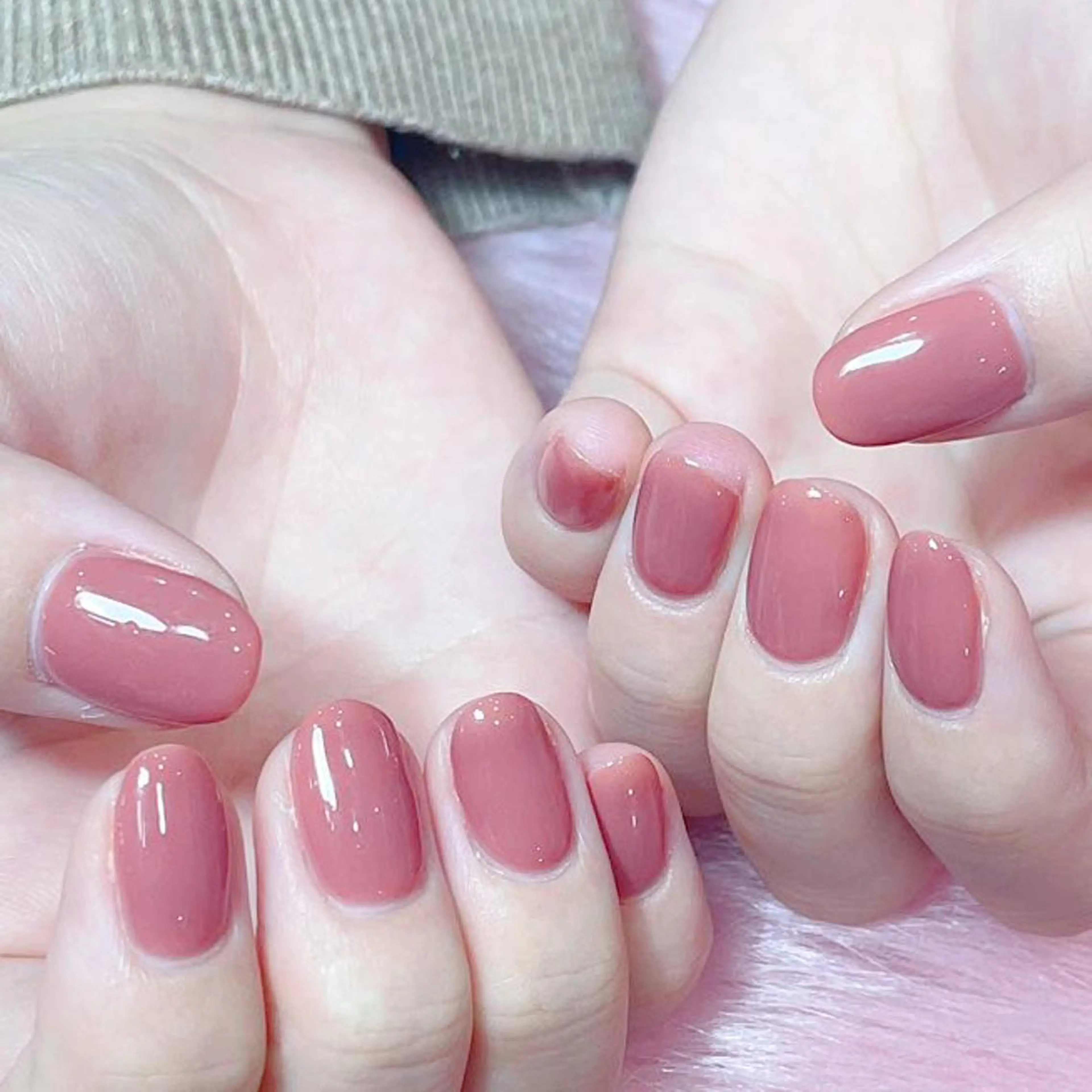 ネイル ワンカラーネイル YUKI_ Monster💟のネイルデザイン